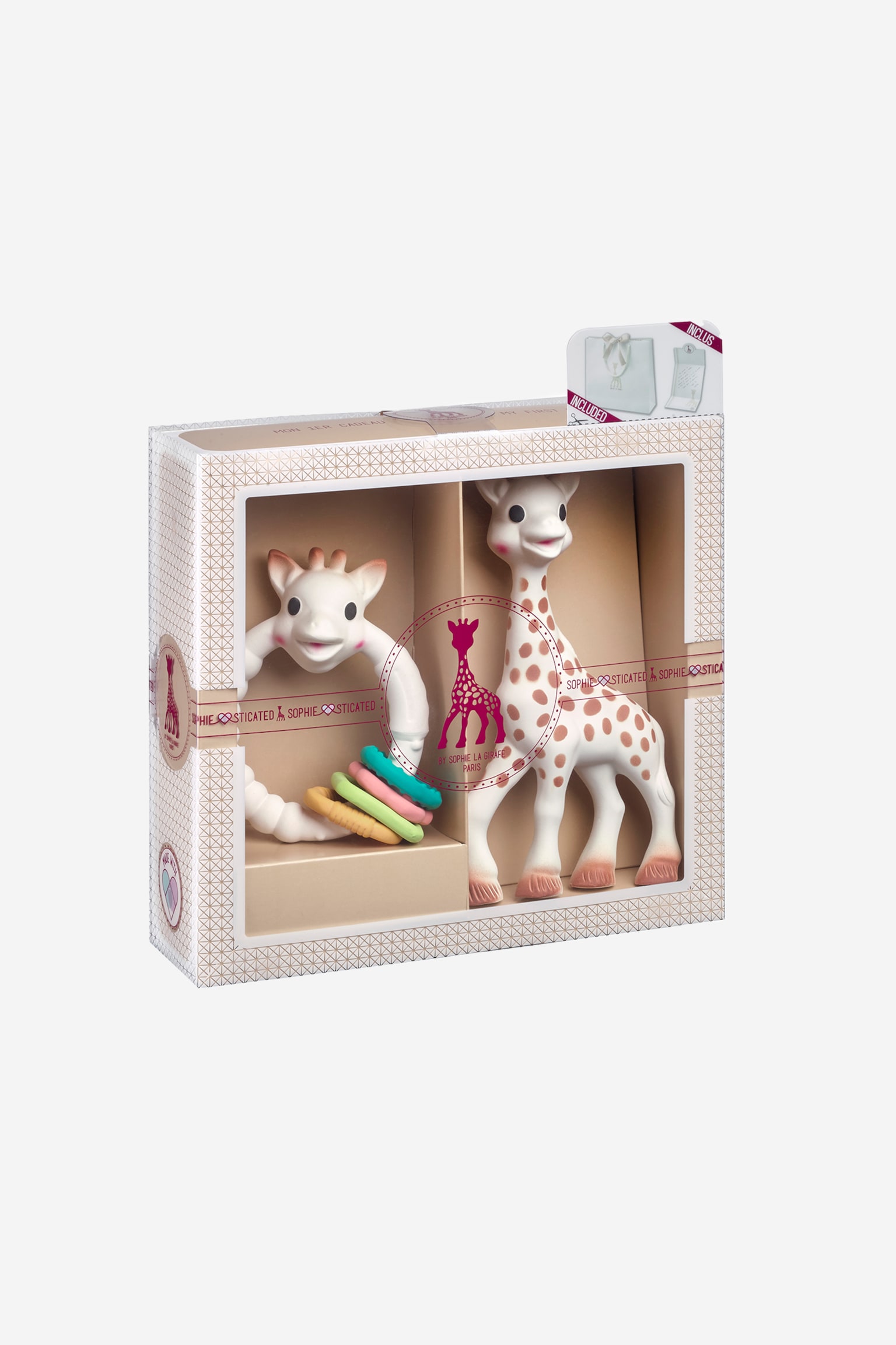 Presentask - Coloring Bitring + Sophie La Girafe - Beige - 1