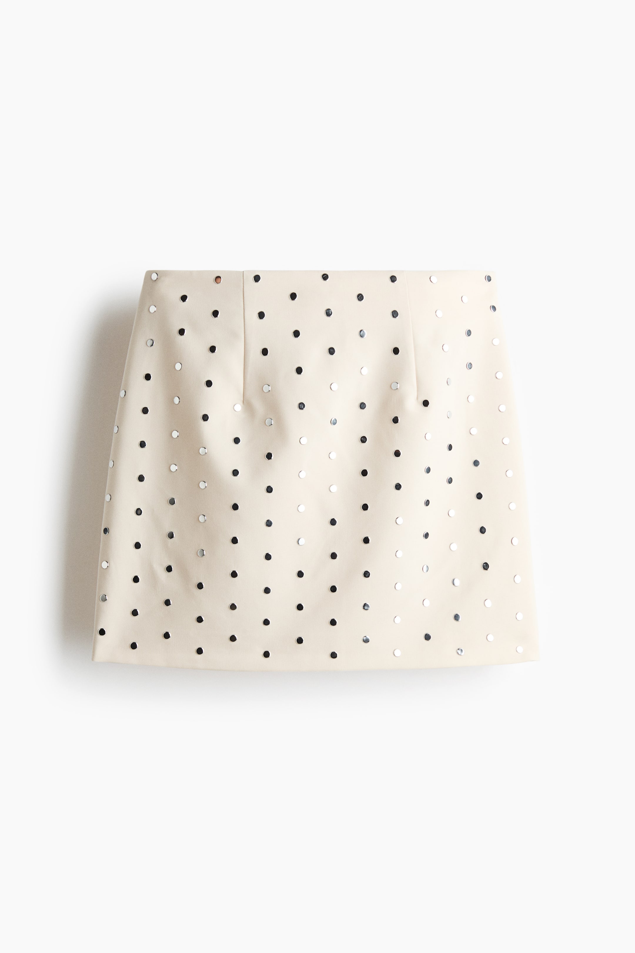 View larger image: Studded Mini Skirt - Cream - Ladies | H&M AU 4