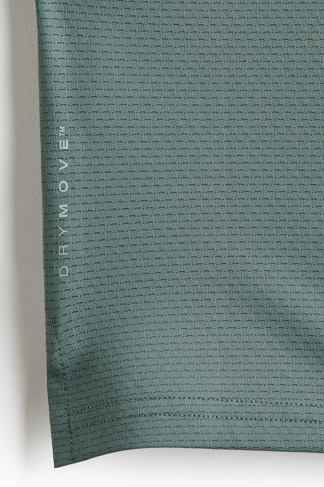 Muscle-Fit Sports Shirt with DryMove™-Dusty green - 3