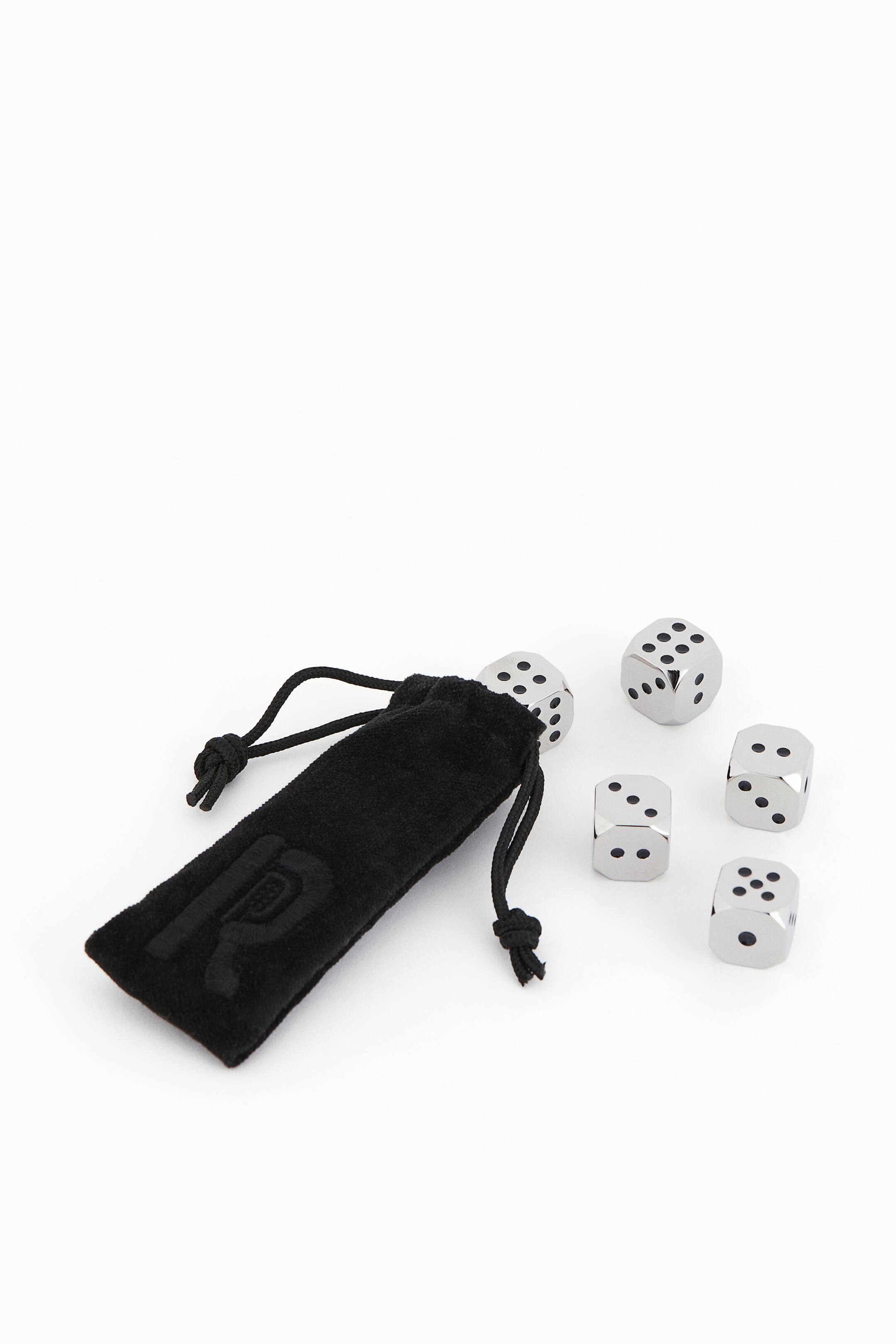 View larger image: 5-pack Metal Dice - Silver-colored - Home All | H&M US 1