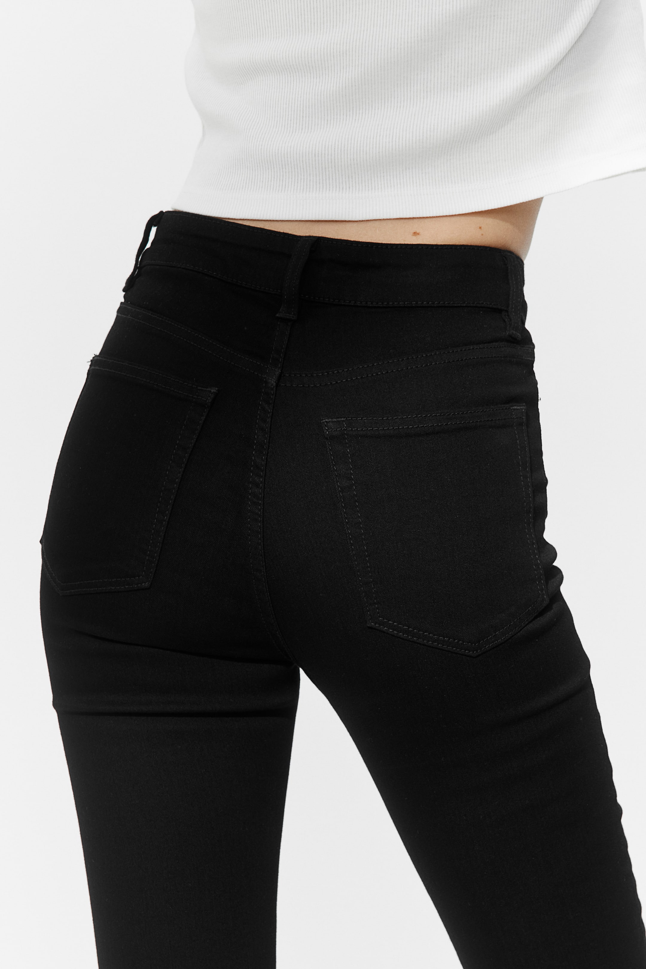 Skinny High Jeans - Black - Ladies | H&M GB 4