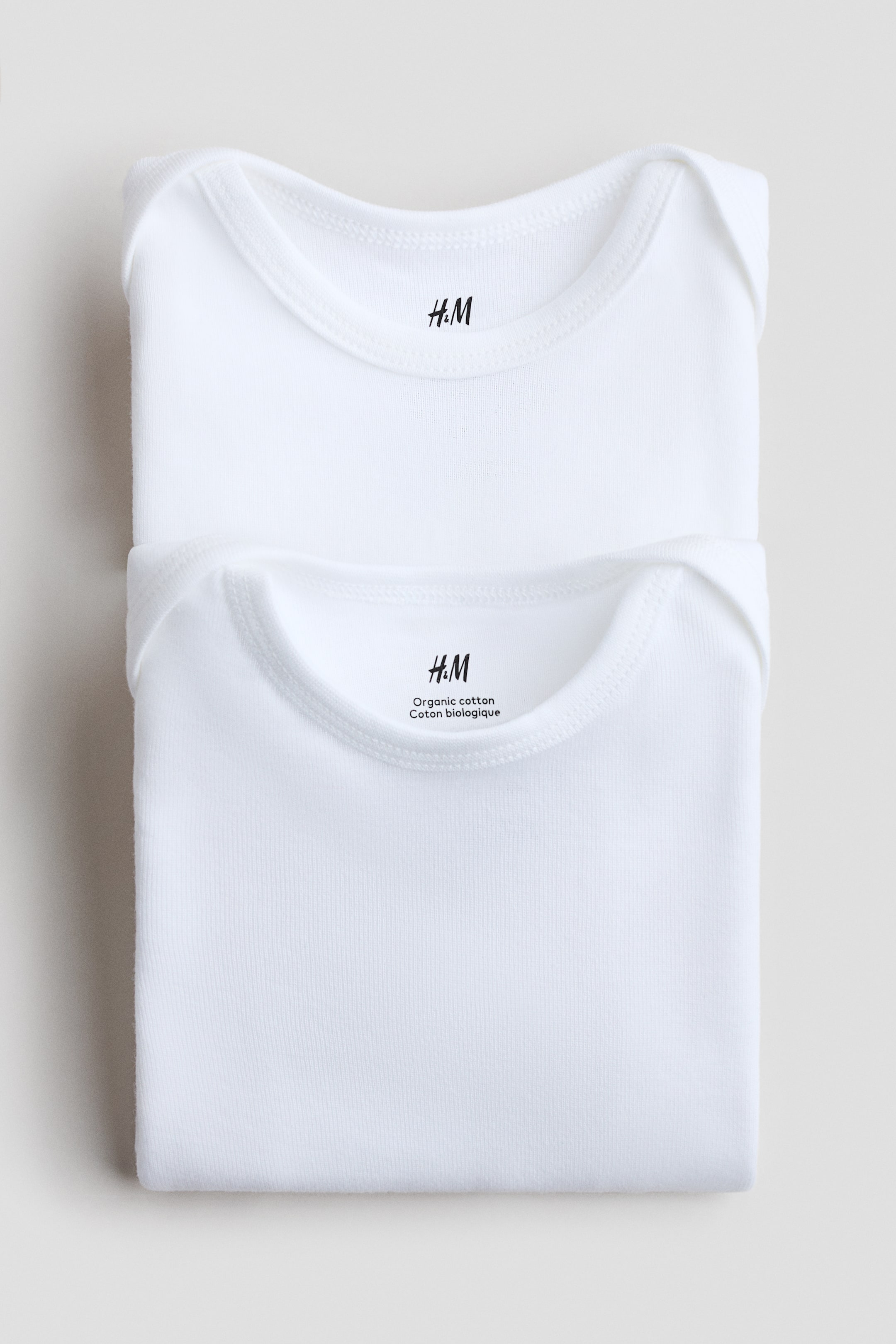 Xem ảnh lớn hơn: Bộ 2 bộ bodysuit dài tay - Màu trắng - Kids | H&M VN 3