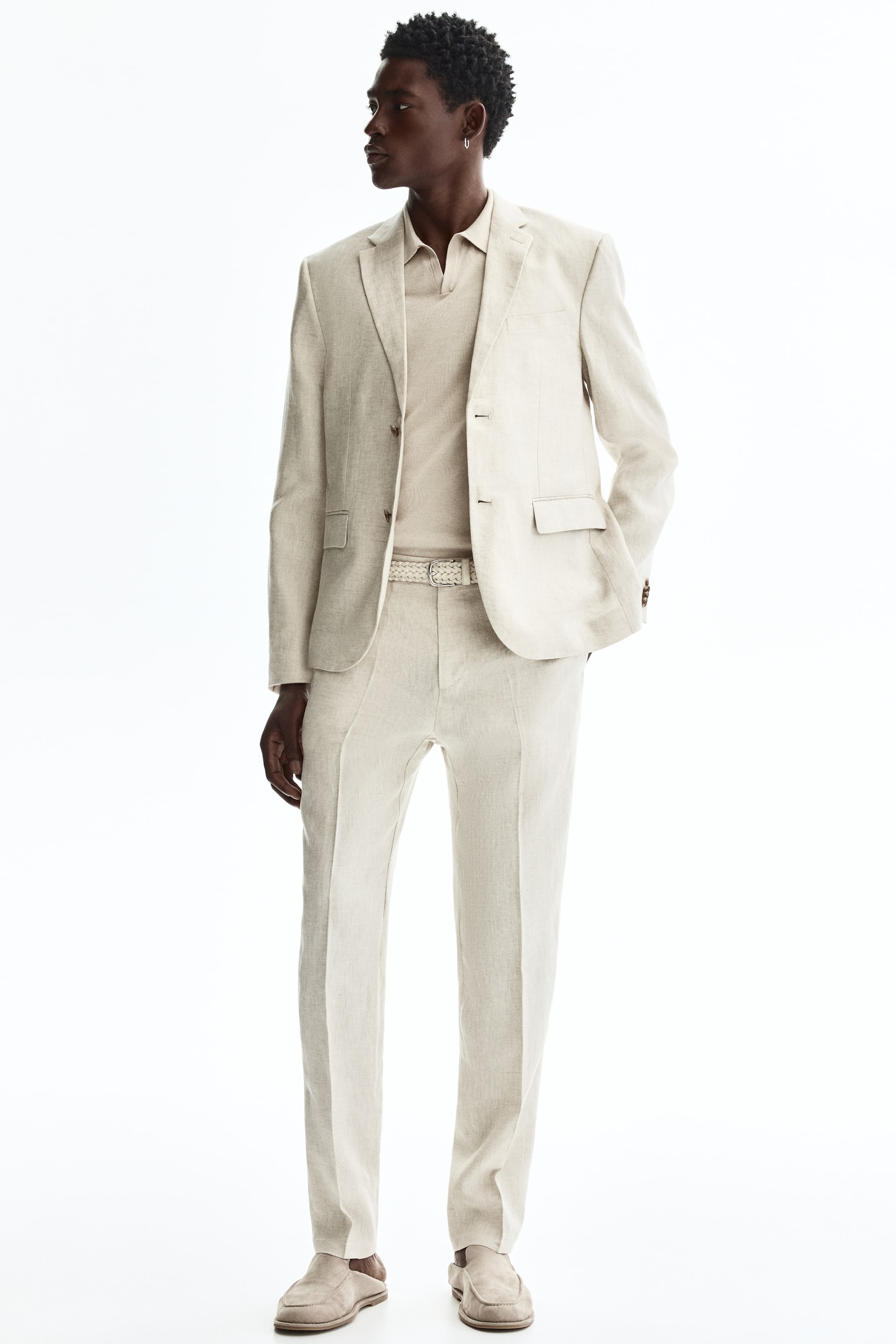 Slim-Fit Linen Jacket