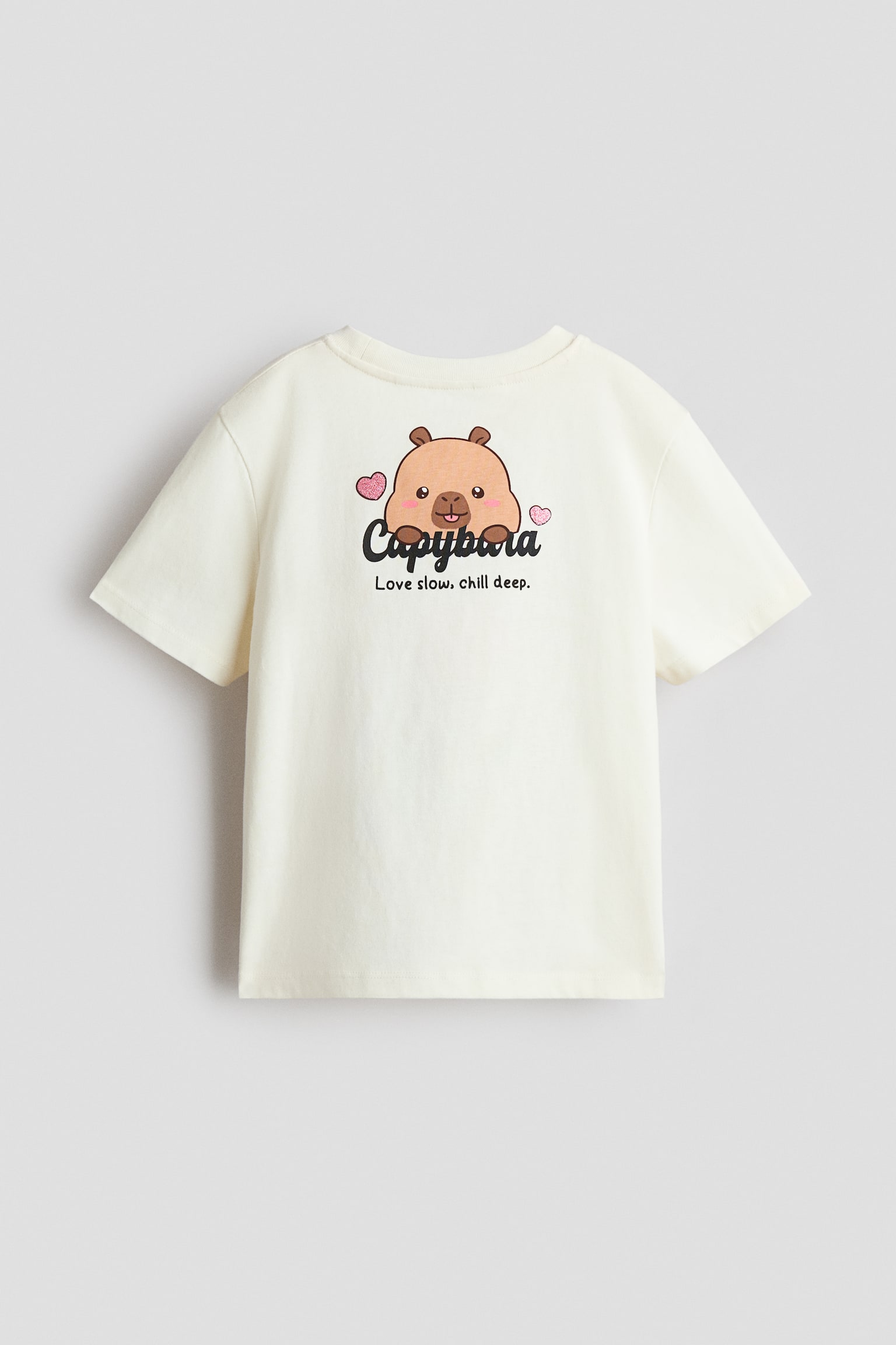 T-shirt imprimé - Crème/CapyFun - 3