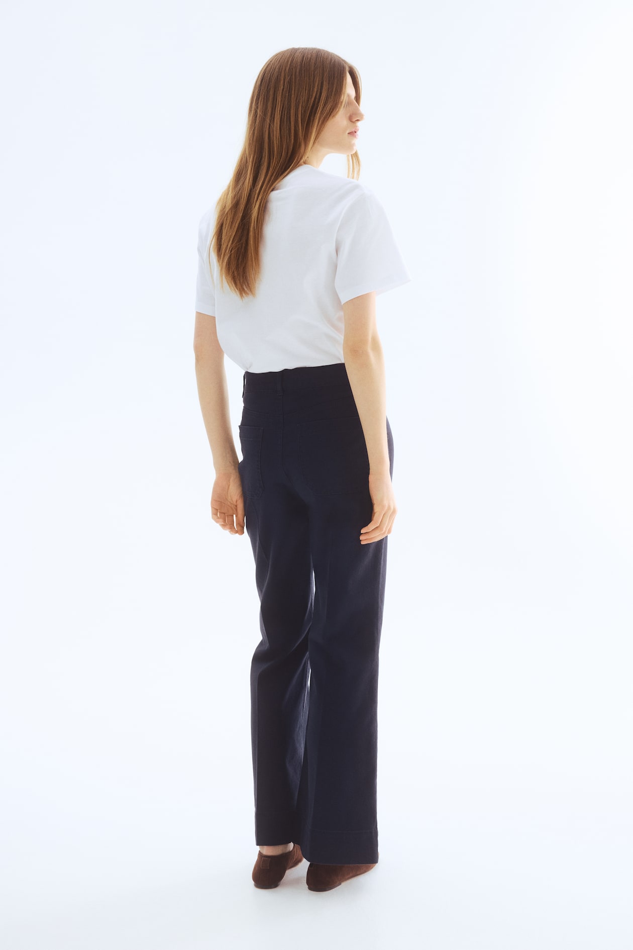 Flared Canvas Pants - image 2