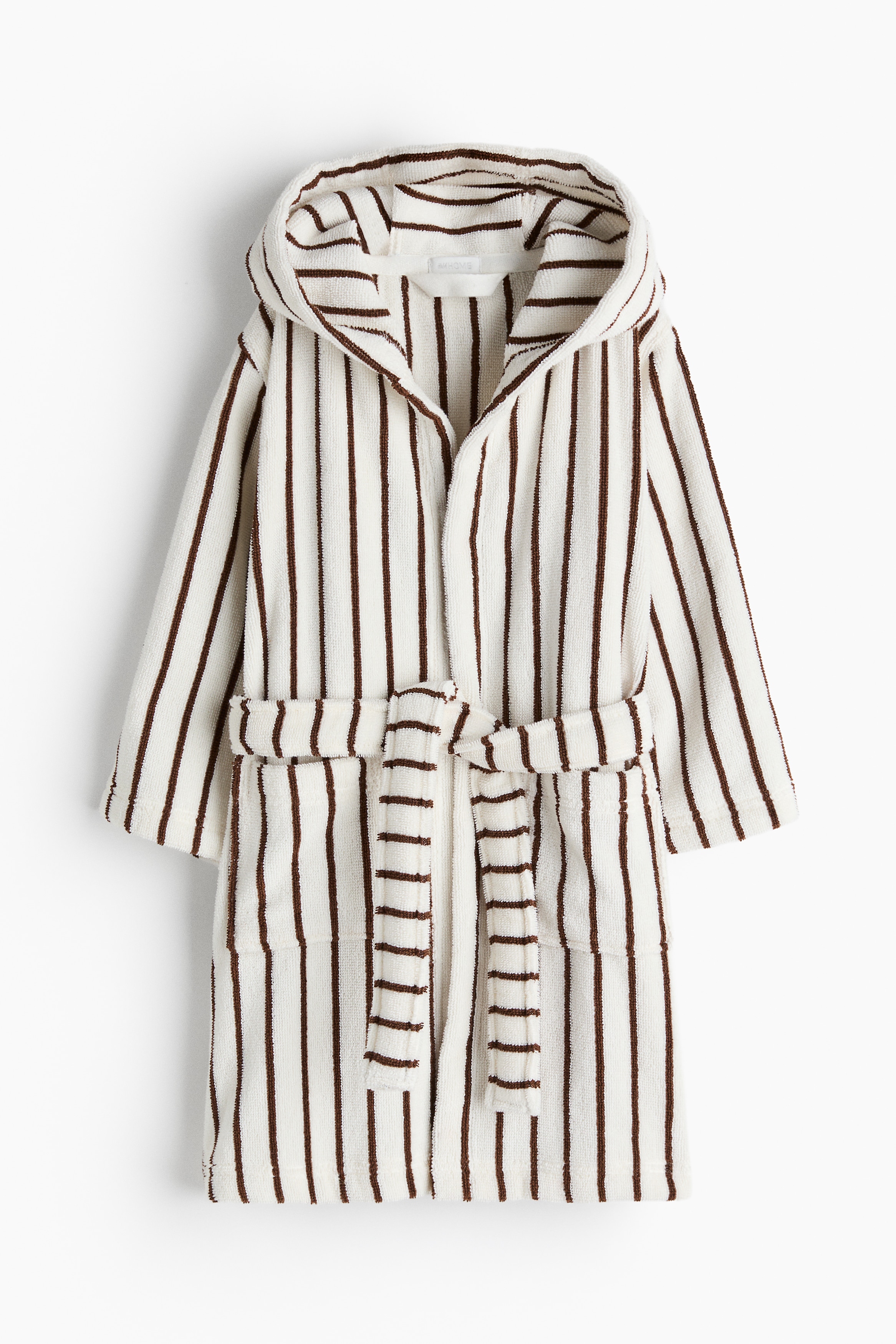 Printed cotton terry dressing gown