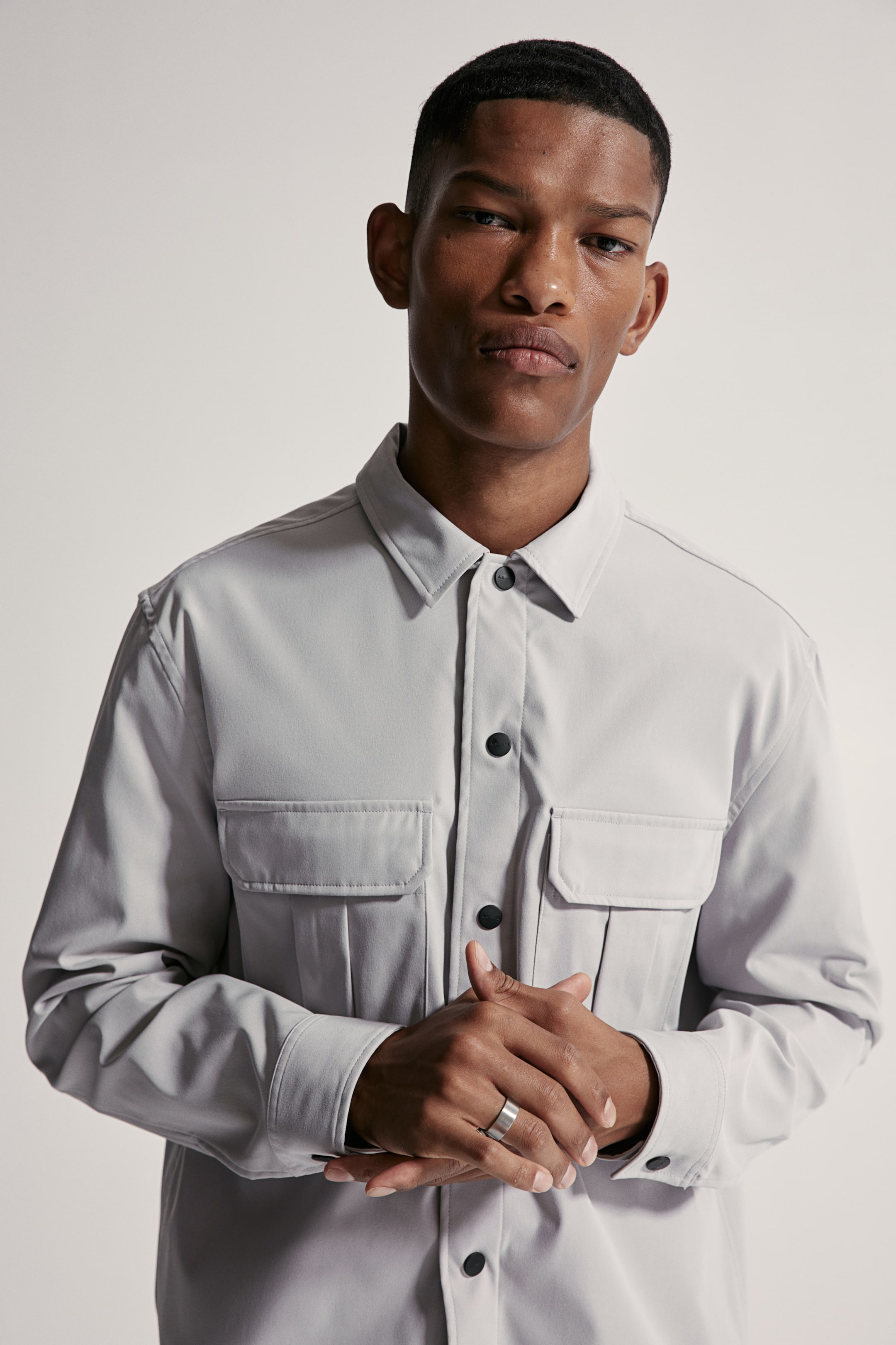 Regular Fit Utility Overshirt