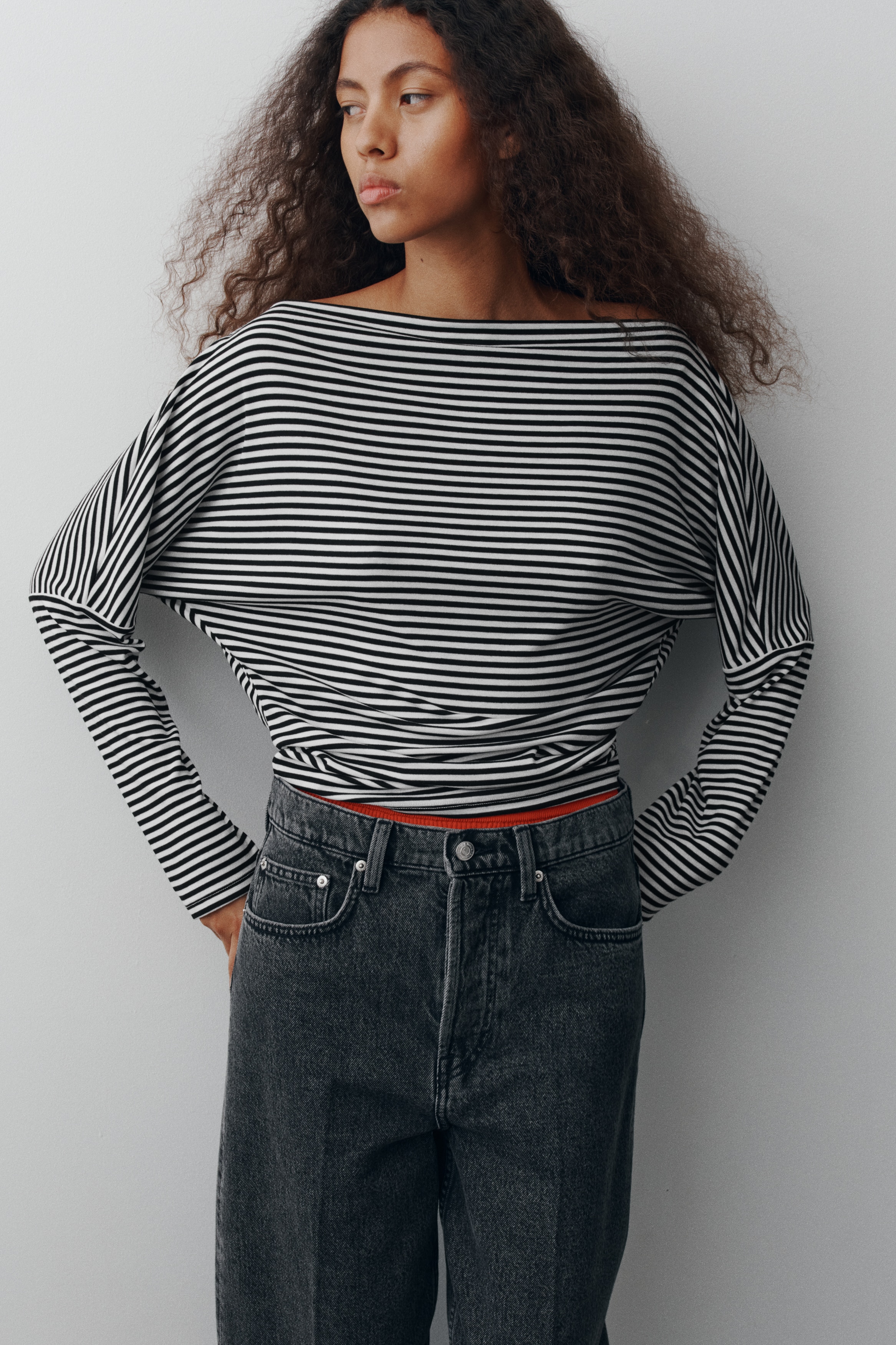 Boat Neck Tops | Striped, Plain, Long & Short Sleeve | H&M US