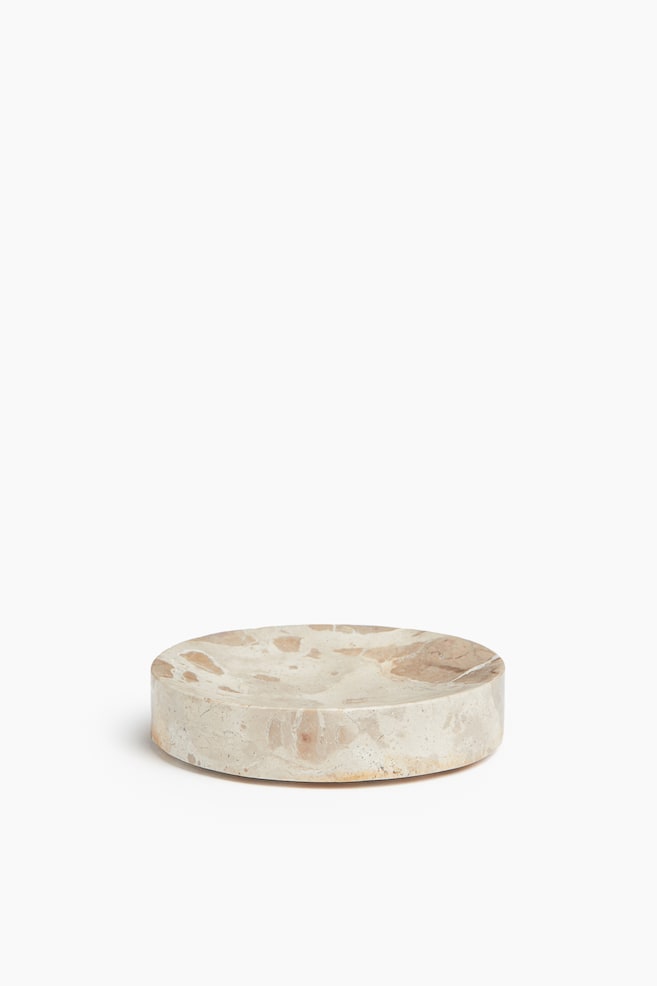 Porte-savon en marbre - Beige clair/marbré/Vert foncé - 1