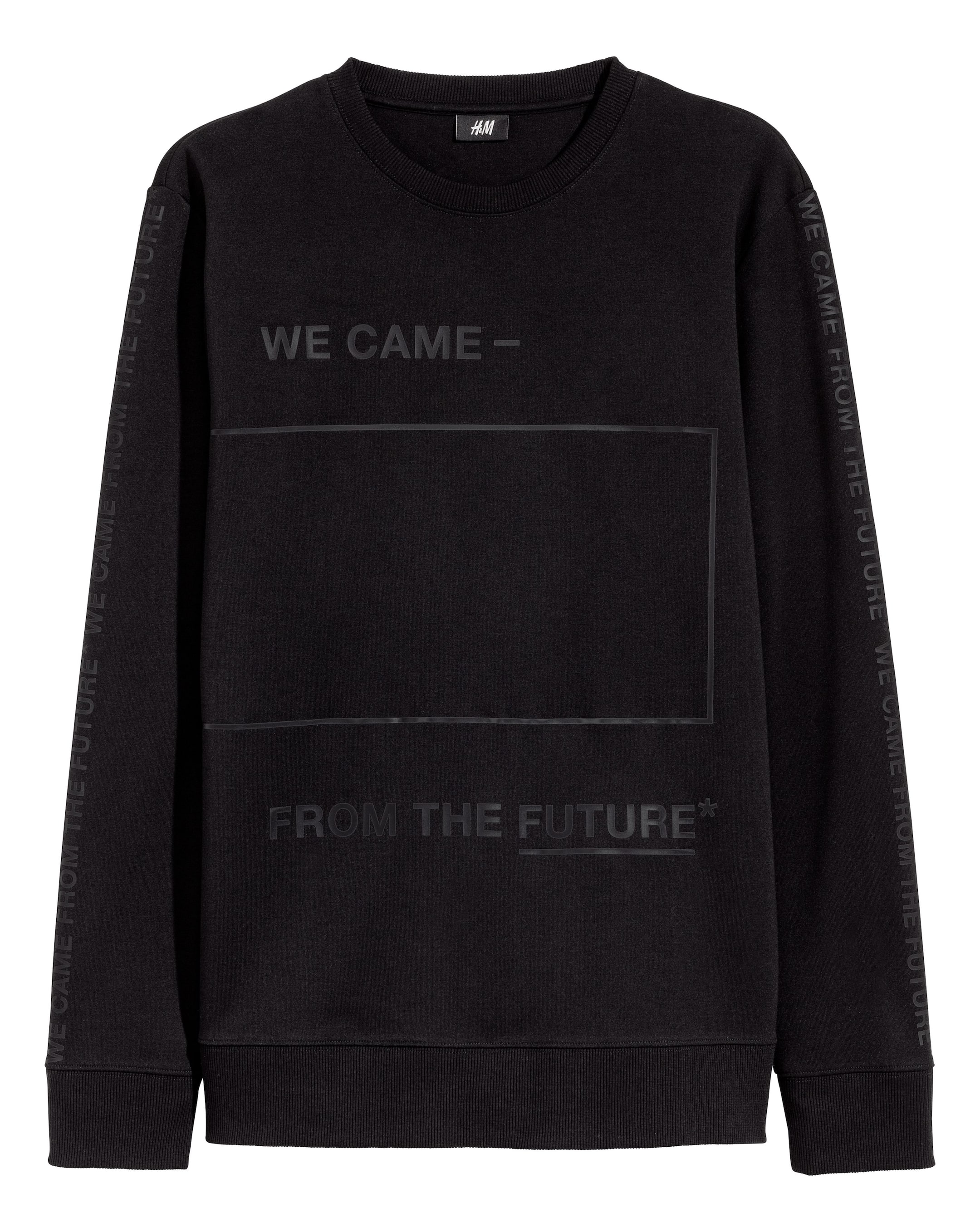 Büyük resmi görüntüle: Baskılı Sweatshirt - Siyah - ERKEK | H&M TR 1