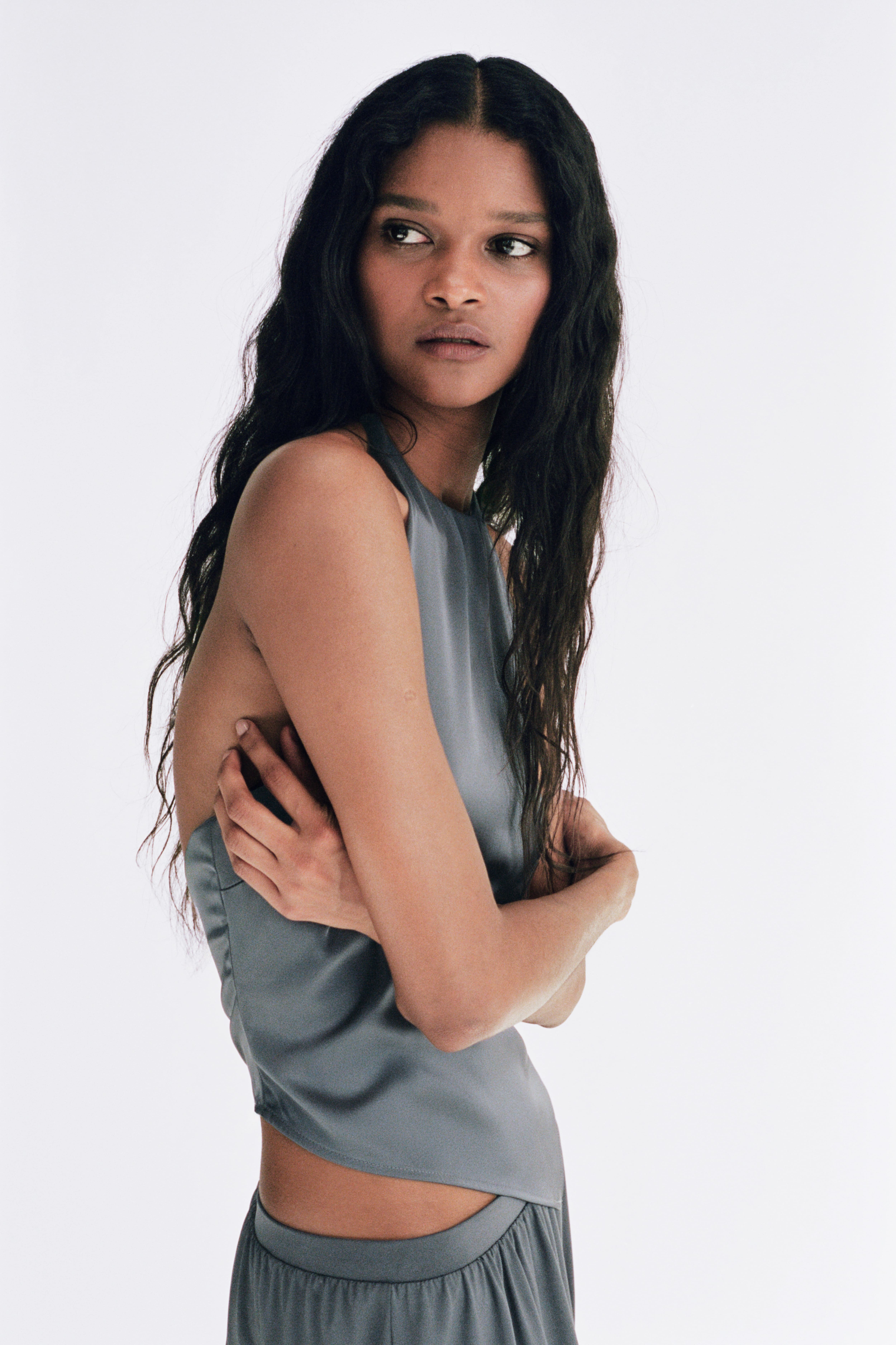 Asymmetric Halterneck Top