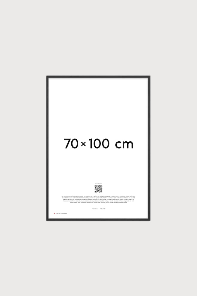 Cadre Bois - 70x100 - Noir/Blanc/Brun Clair - 1