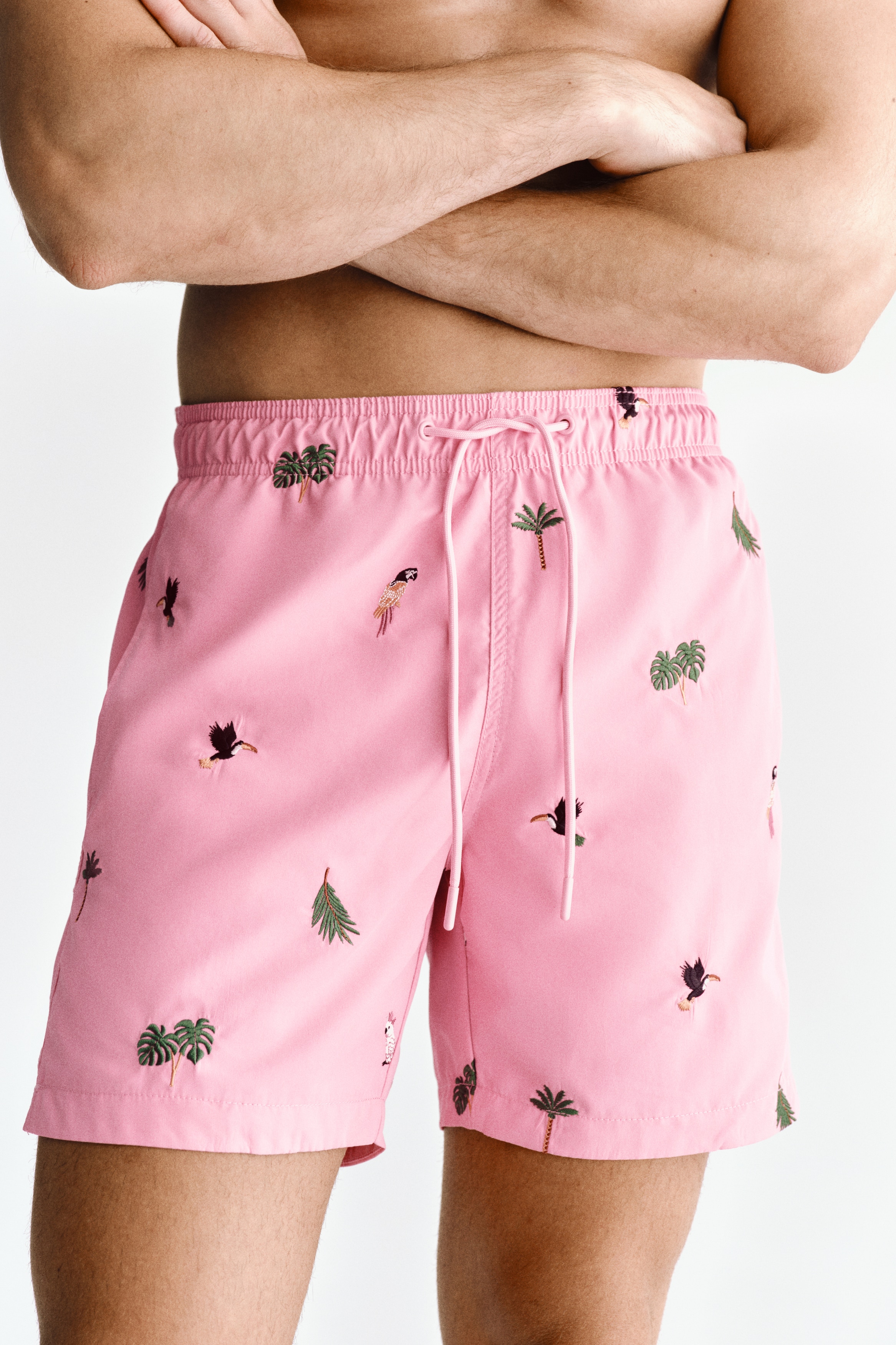 Patterned Swim Shorts by H&M