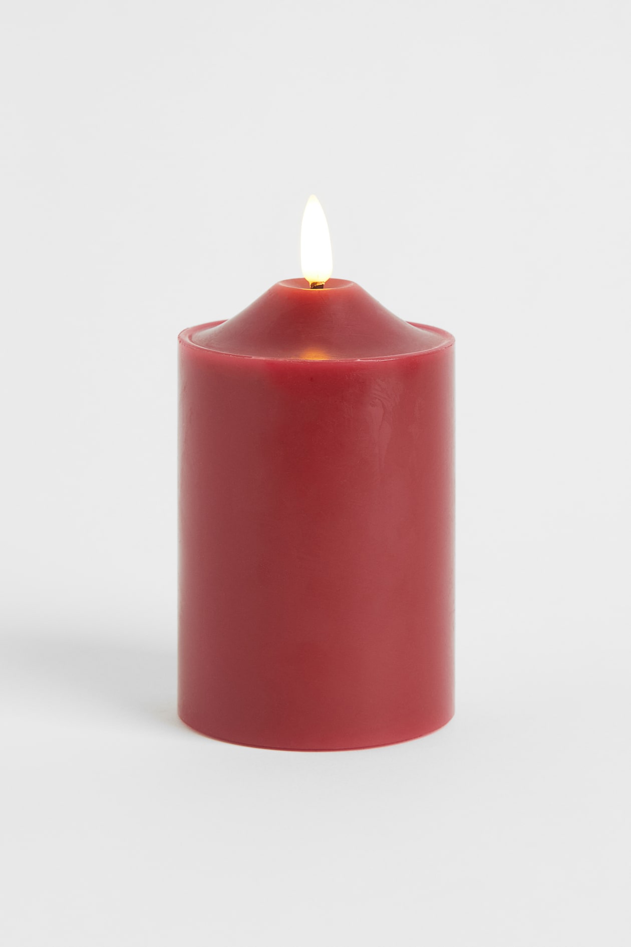 LED-Stumpenkerze - Dunkelrot - Home All | H&M AT