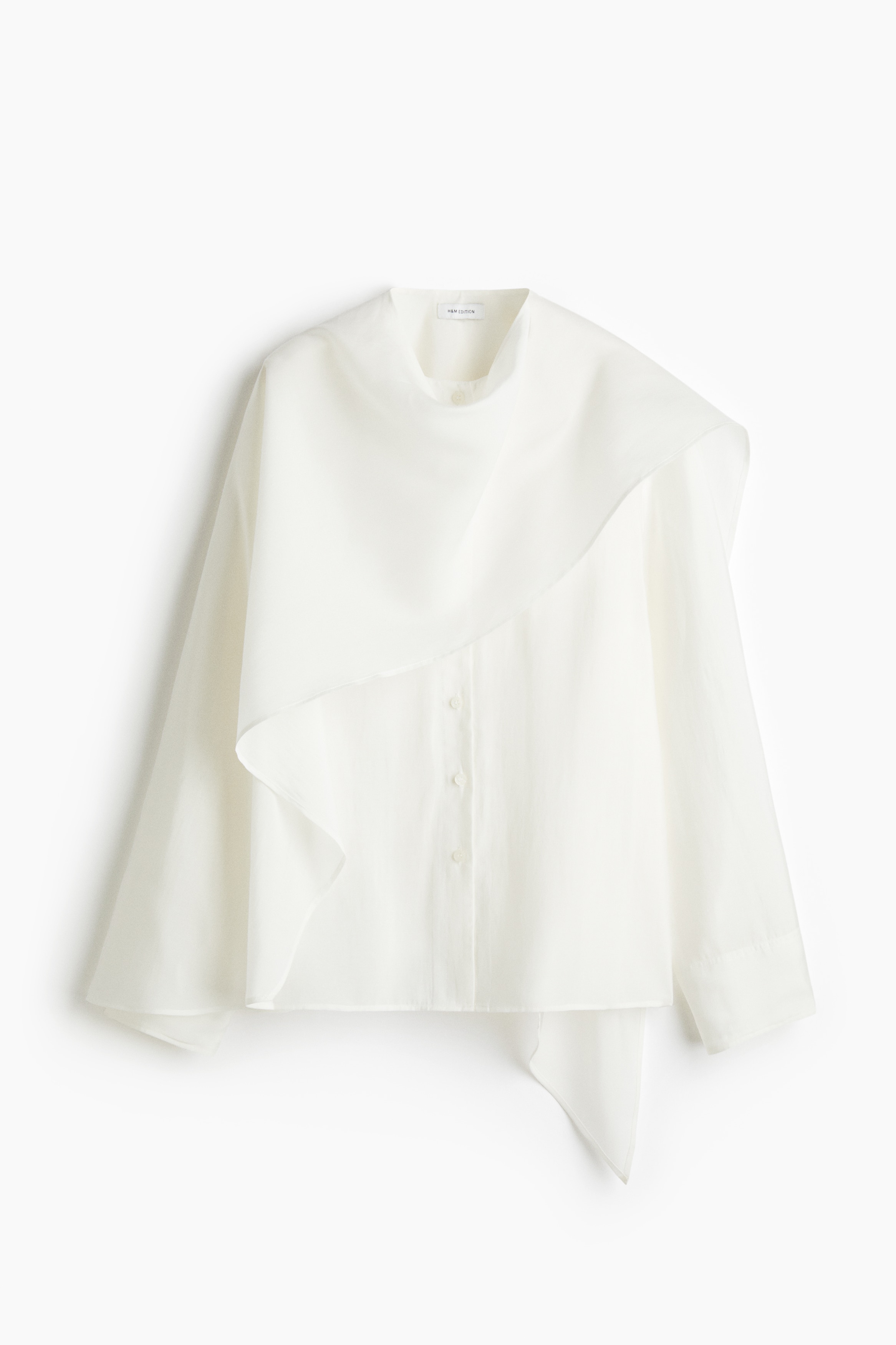 Blouse façon cape - Blanc