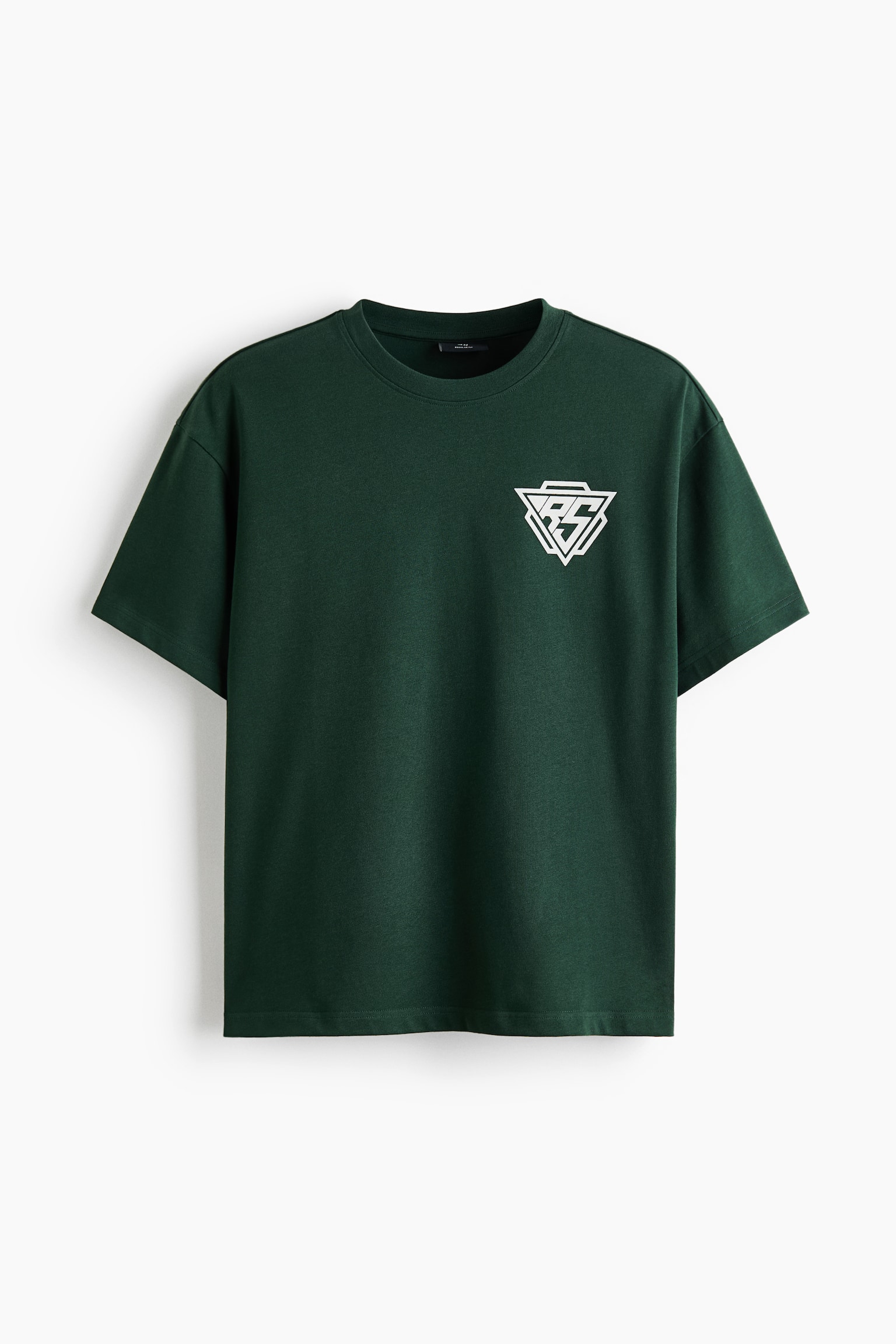 Relaxed Fit Printed T-shirt - Dark green/Raise Standards/Dark brown/Harvesting Juices