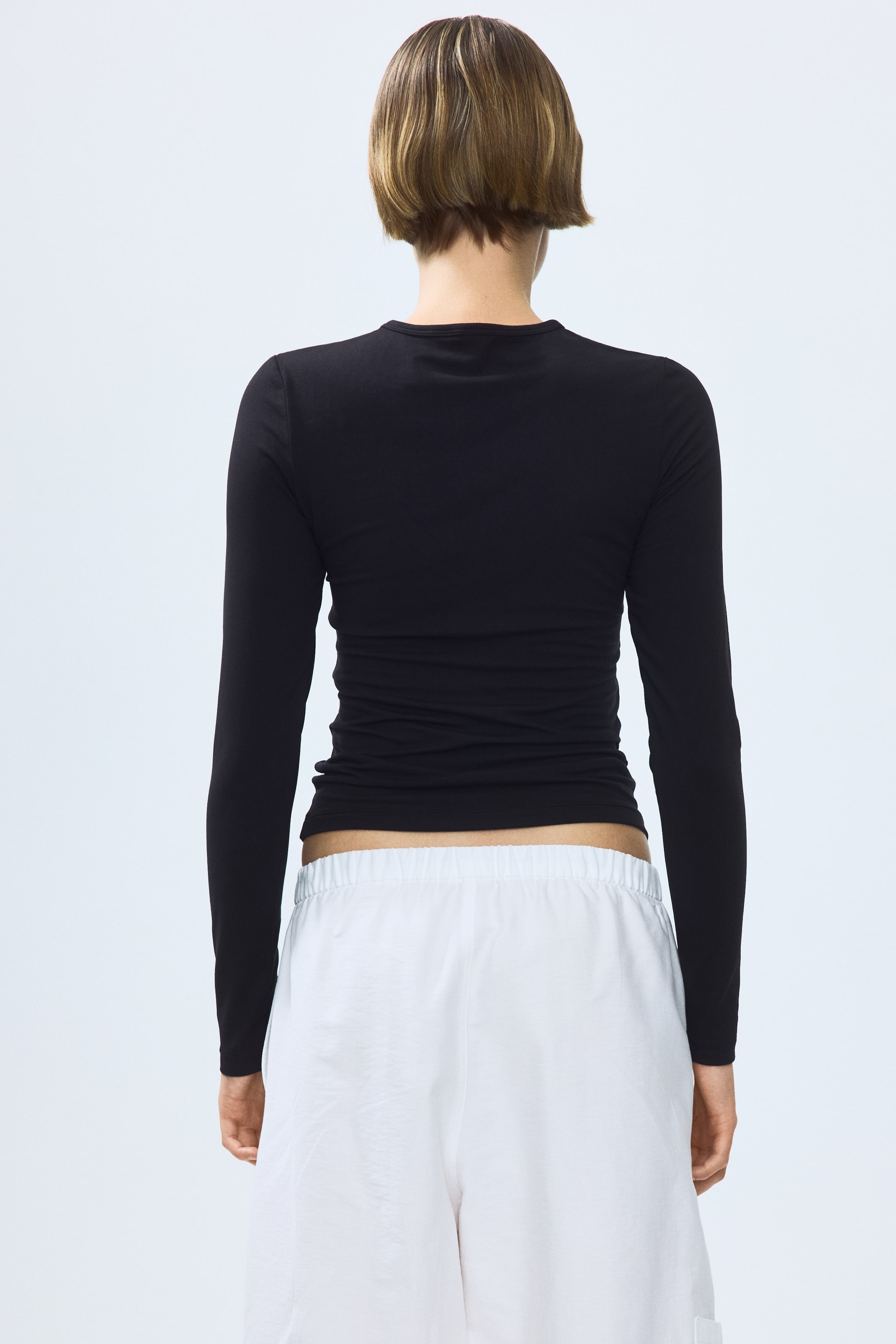 Женские топы H&M Long-Sleeved Jersey Top — фото 6