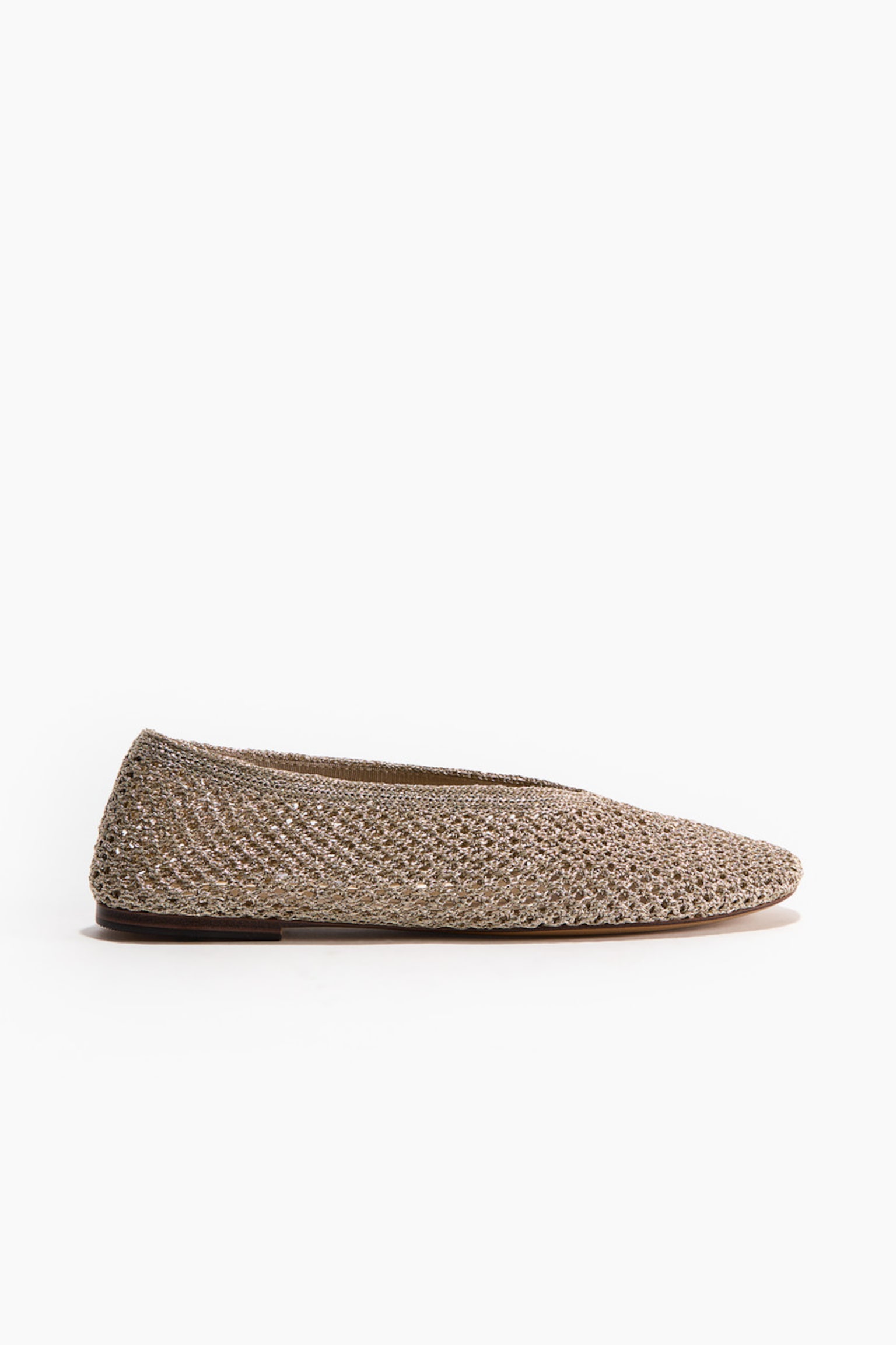 Braided ballet flats - Gold-coloured - 3