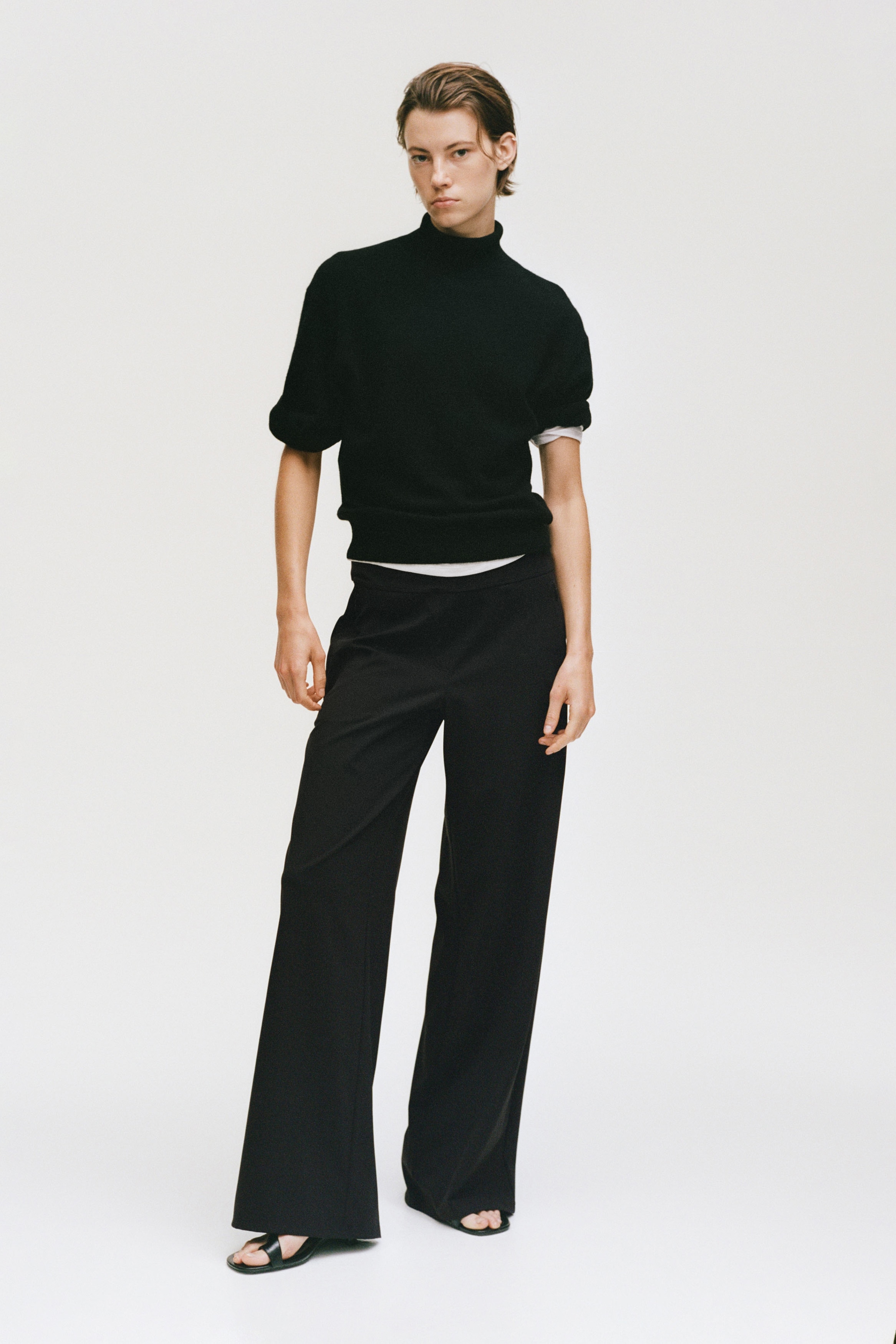 Pantalon large Four-way Stretch - Noir/Beige