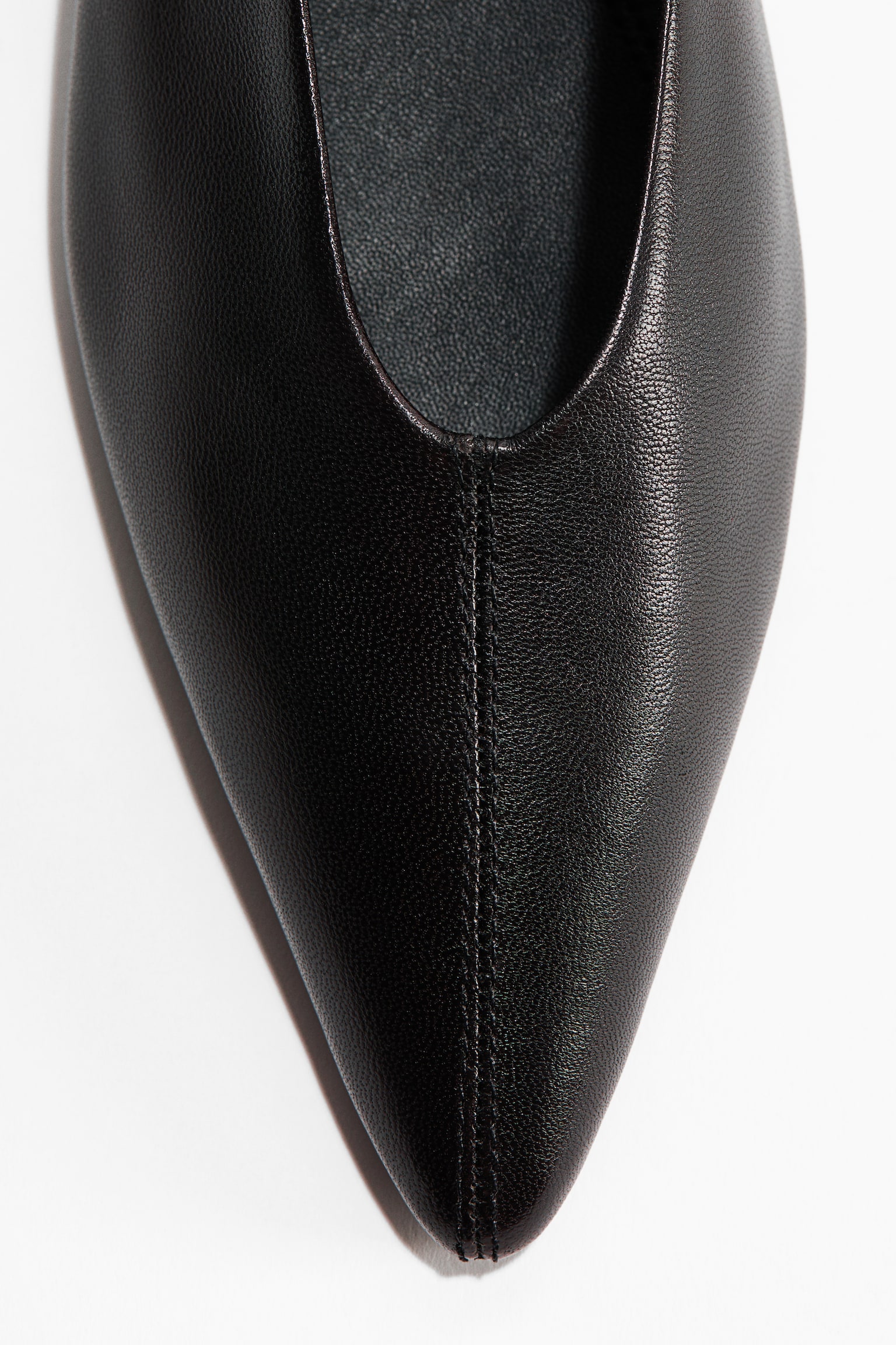 Leather ballet pumps - Black/Dark brown - 2