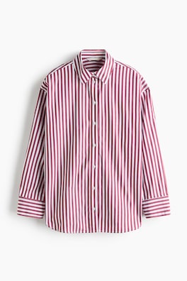 Oversized poplinskjorta