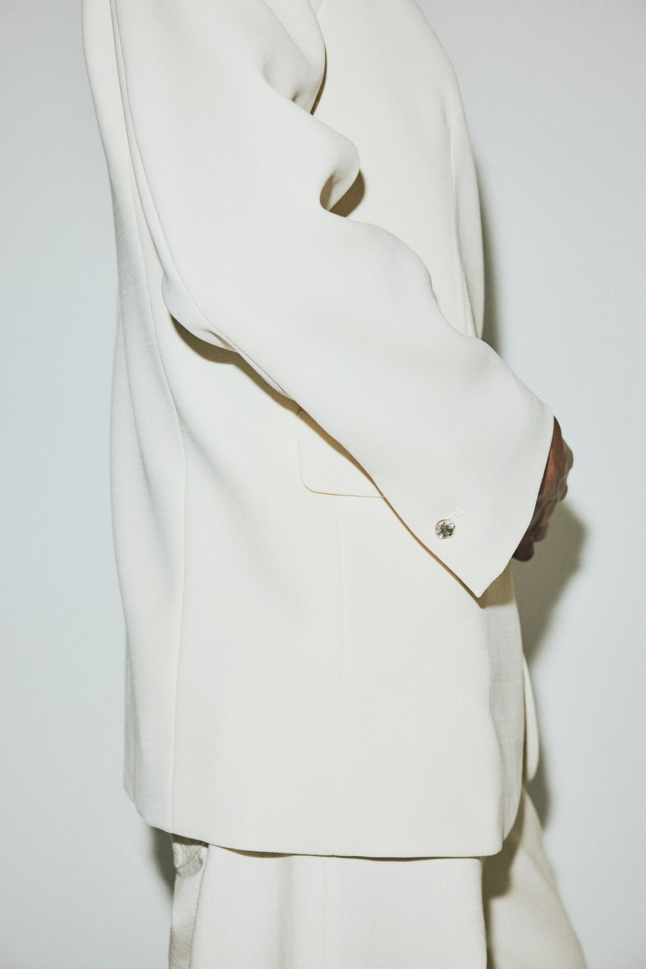 Ampliar la imagen: Blazer sin cuello - Blanco - Ladies | H&M MX 3