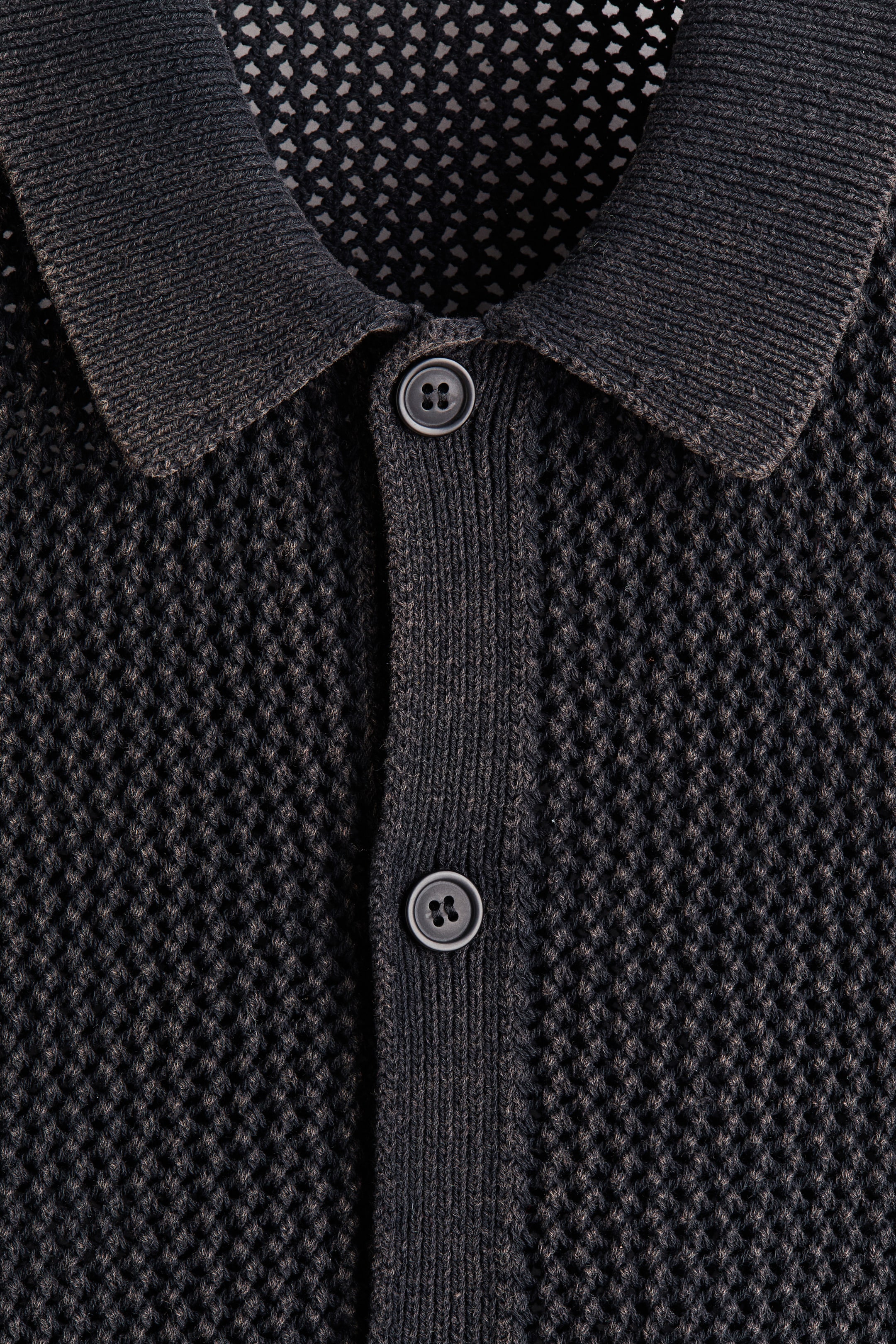 Relaxed-Fit Open-Knit Shirt