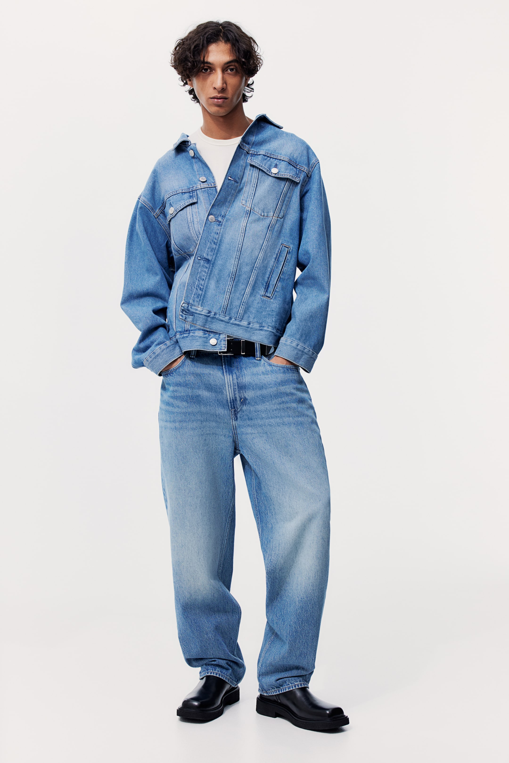 Loose Jeans - Denim blue - Men | H&M GB 1