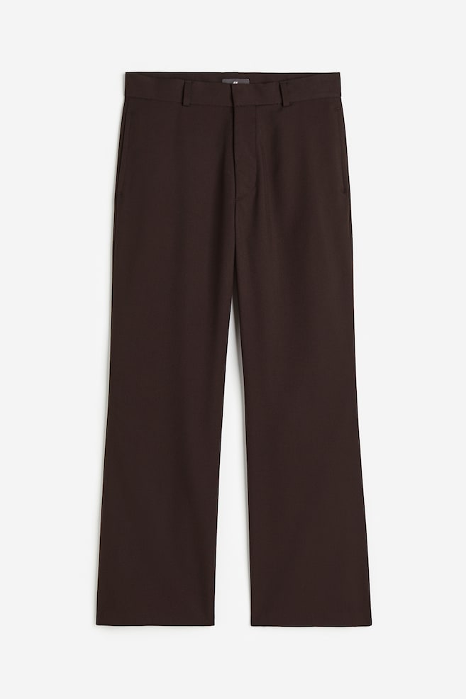 Loose Fit Flared trousers - Dark brown/Black - 2