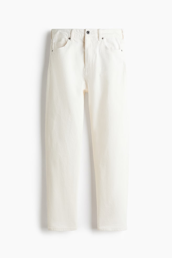 Mom Slim-Fit High-Waist Ankle Jeans - White/Dark denim gray/Denim blue/Denim blue/Light denim blue/Dark denim blue/Dark denim blue/Light beige/Denim blue/Cream - 1