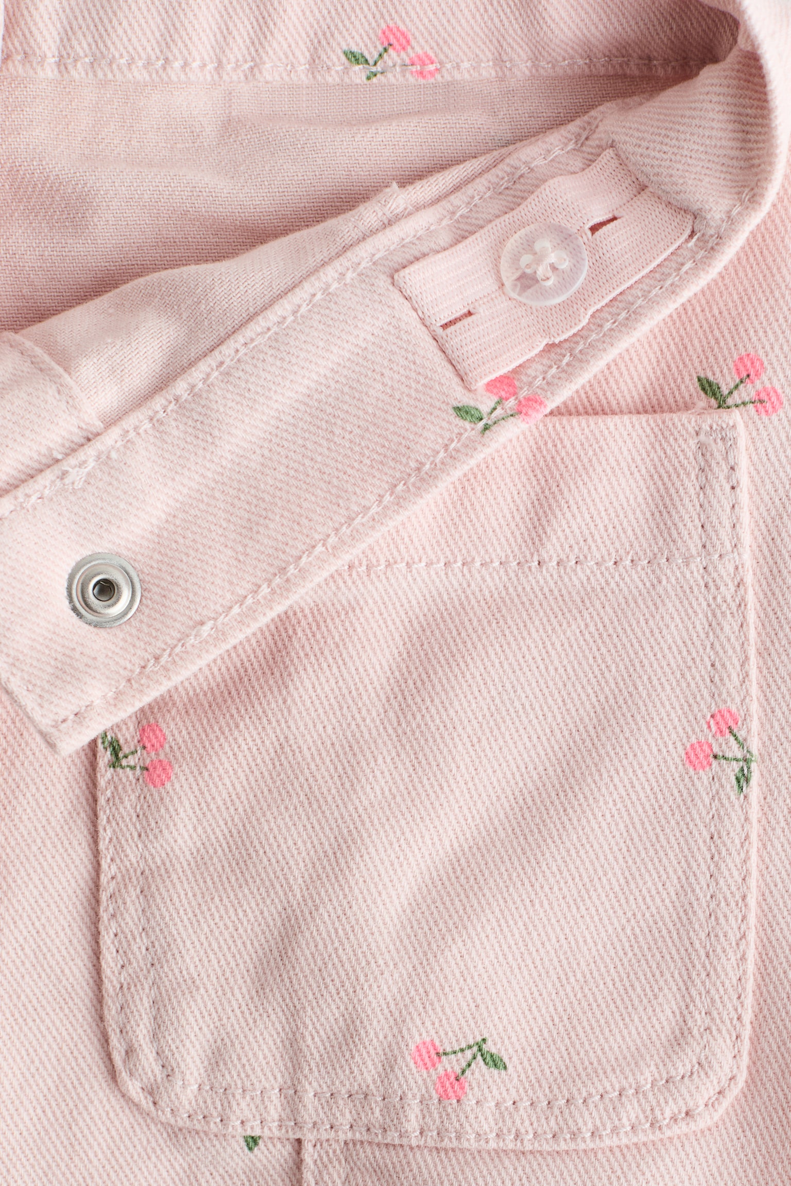 Cotton twill skirt - Light pink/Cherries/Cream/Floral - 3