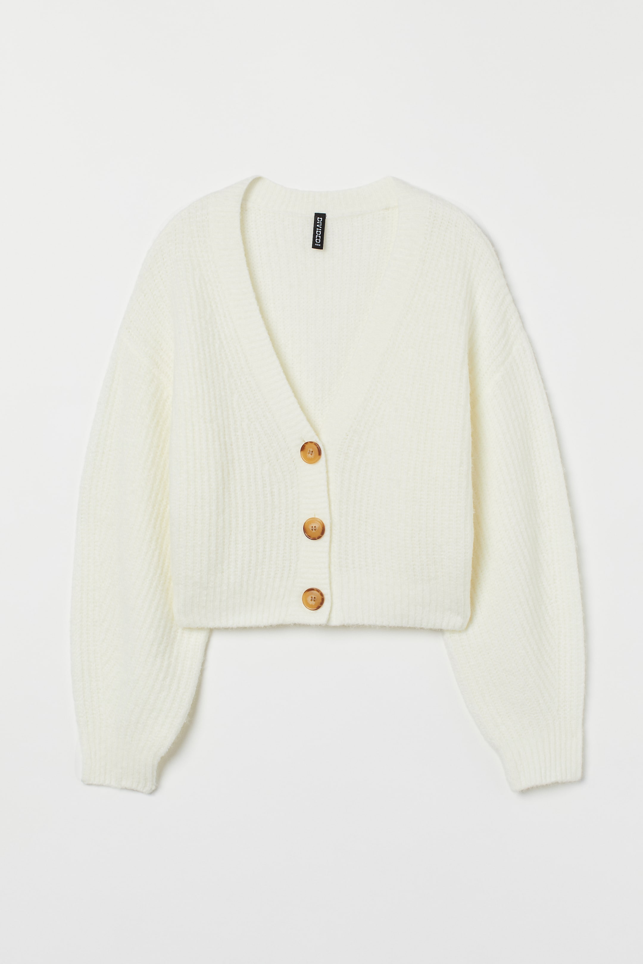 הצגת תמונה גדולה יותר: Rib-knit cardigan - קרם - Ladies | H&M IL 1