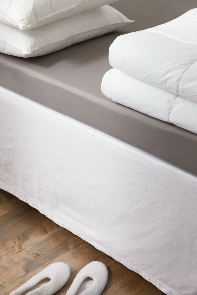 Fitted cotton sheet - Greige/White/Anthracite grey/Light mole/dc/dc - 2