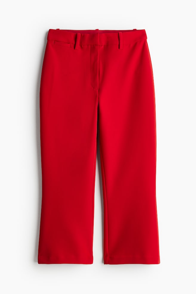 Tailored Capri trousers - Bright red/Black - 1