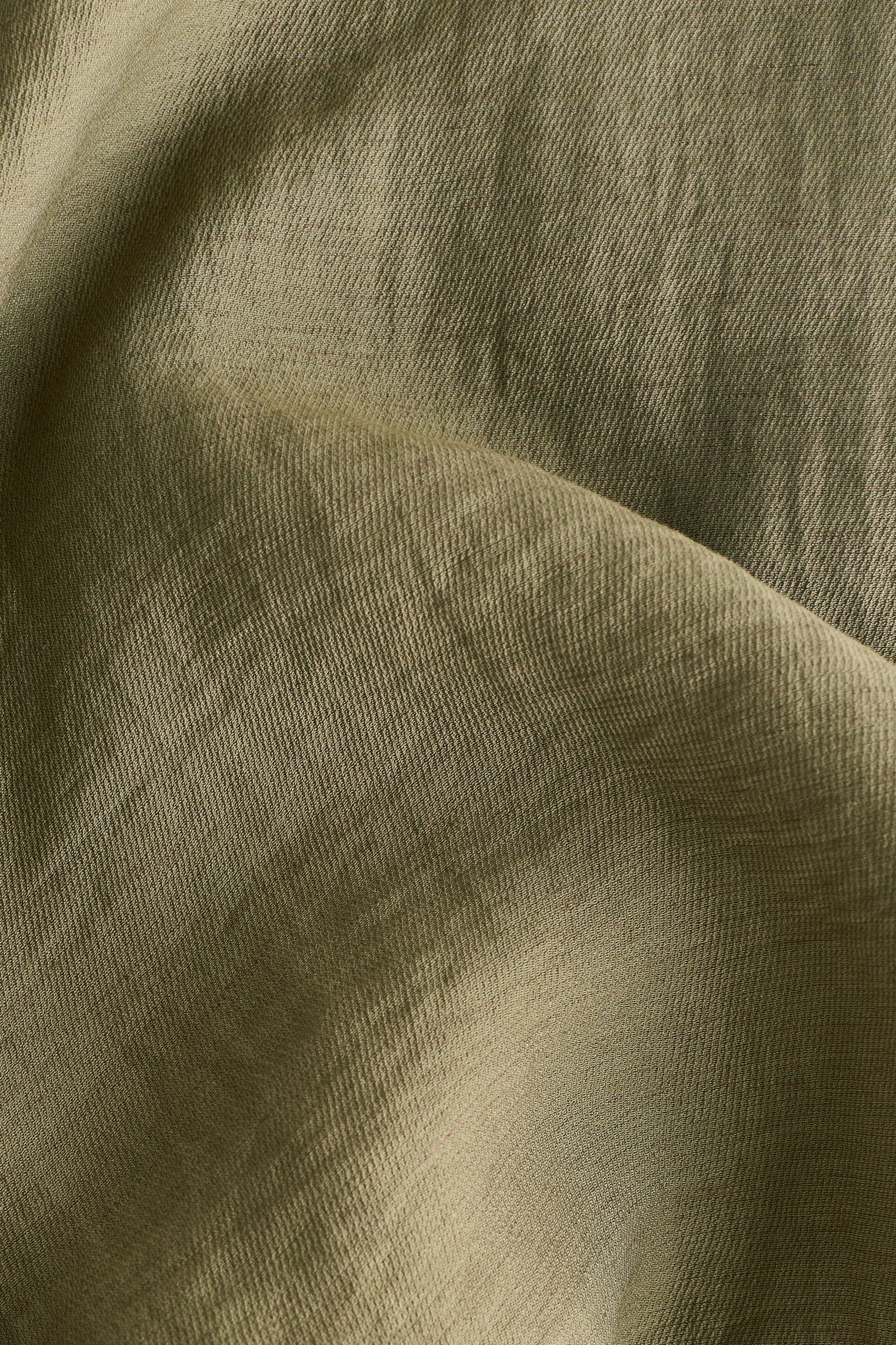Linen-Blend Wrapover Pants