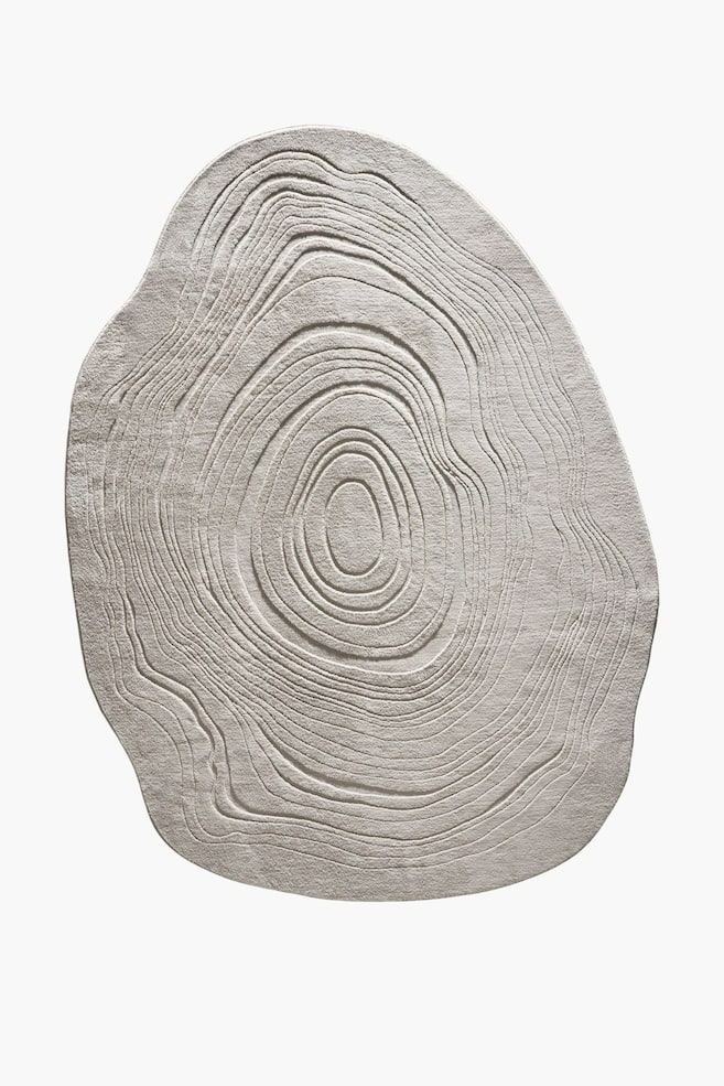 Tapis Lavable Pam - Gris/Crème/Beige - 1