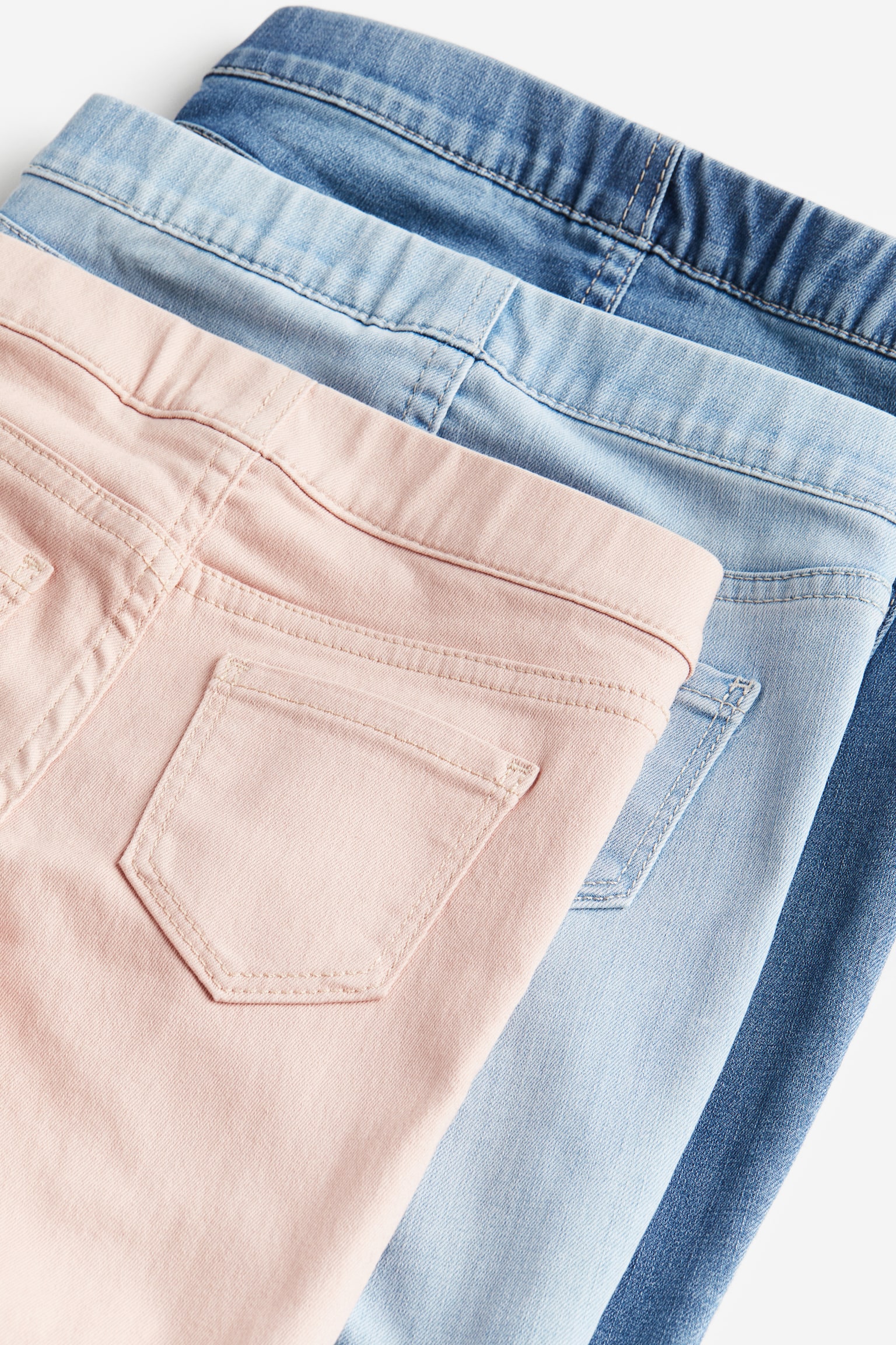 3-pack Denim Jeggings - Denim blue/Light pink/Light pink/Light denim blue/Denim blue/Light pink/Denim blue/Black/Denim blue/Dark denim blue/Dark denim/Light denim/Pink/Grey/Black/Light denim blue/Dark grey/Light pink/Khaki green/Purple/Light blue/Light pink/Denim blue - 4