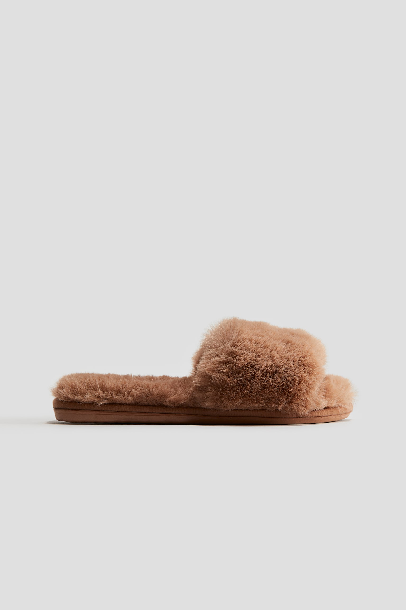 Fluffy slippers - Beige/Beige/Leopard-print - 3