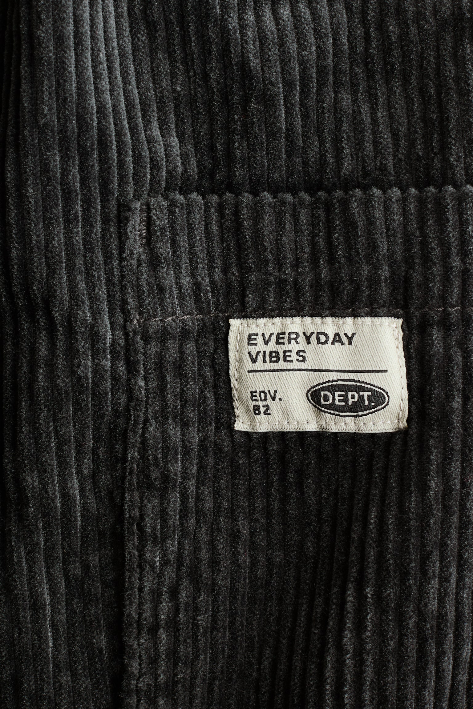 Детские брюки H&M Corduroy Cargo, цвет: Тёмный серый — фото 3