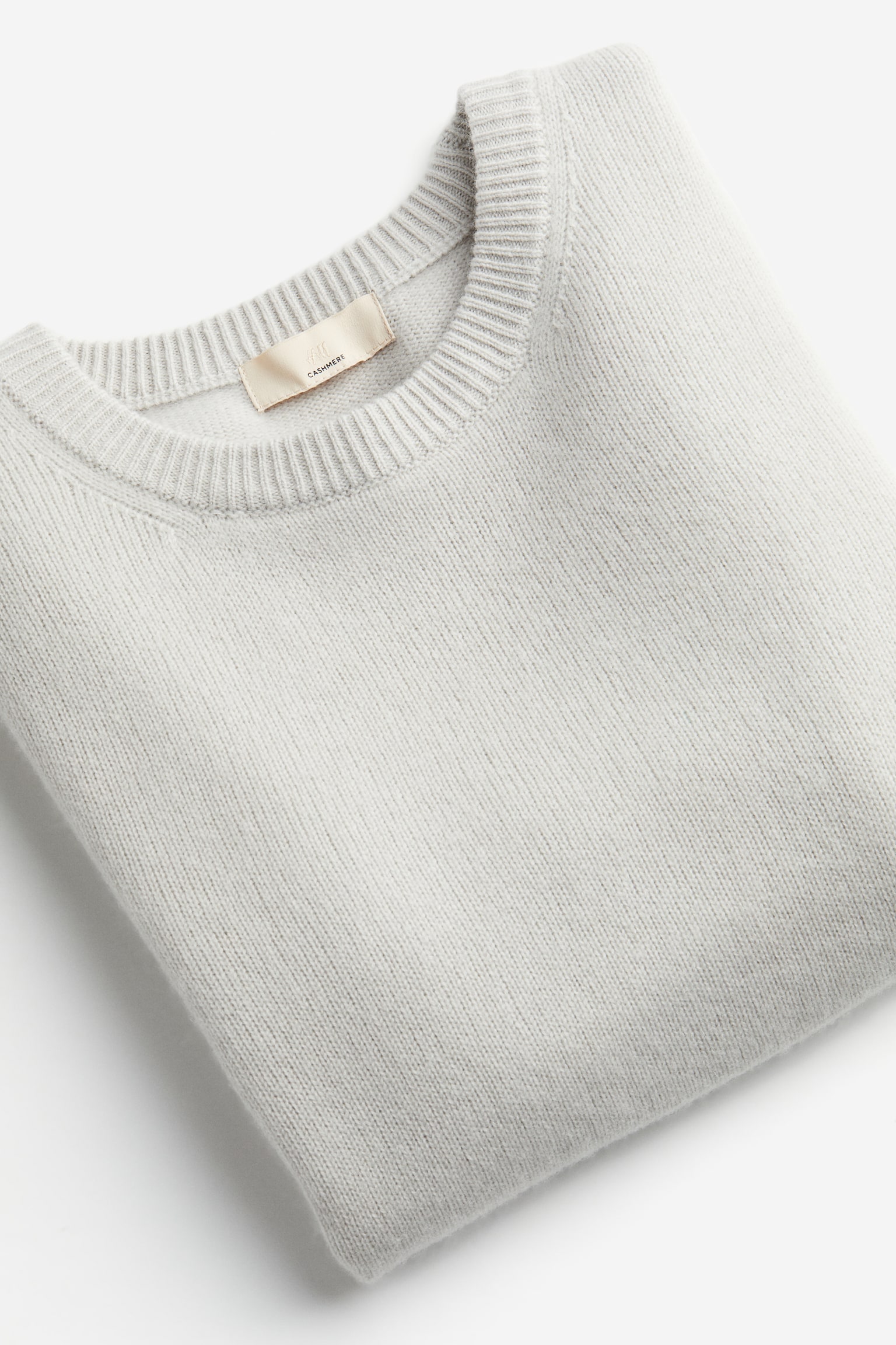 Knitted cashmere top - Light grey/Navy blue/Grey marl - 5