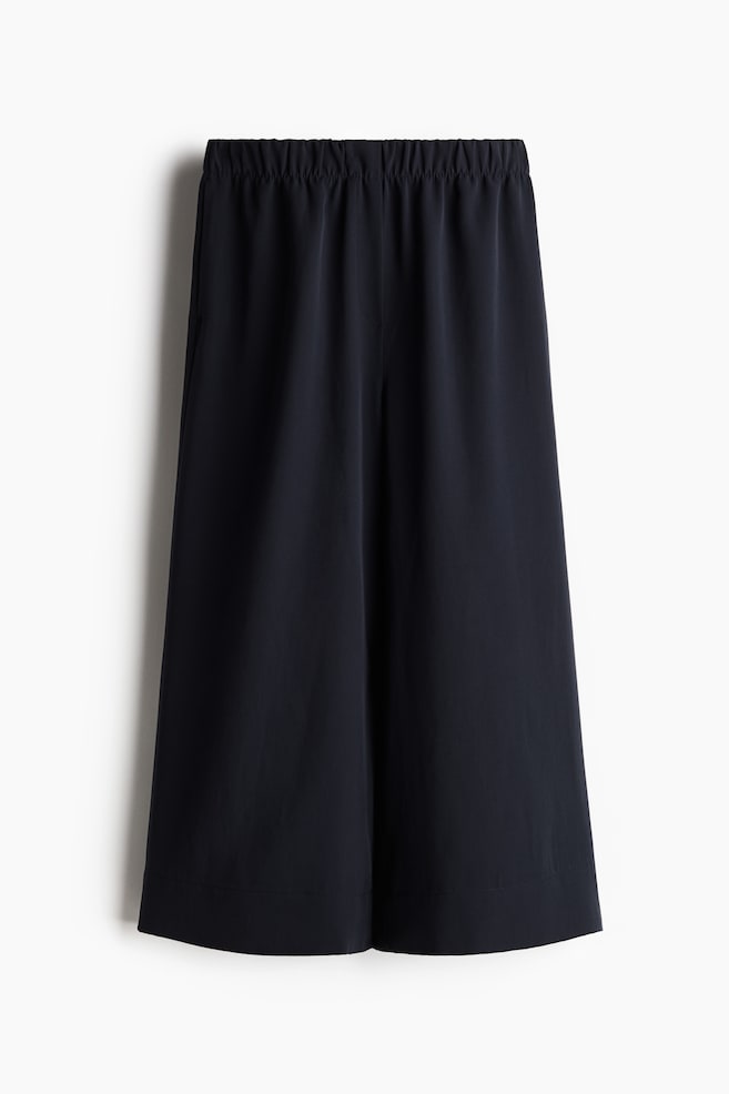 Wide-Leg Culottes - Navy blue/Beige/Black - 1