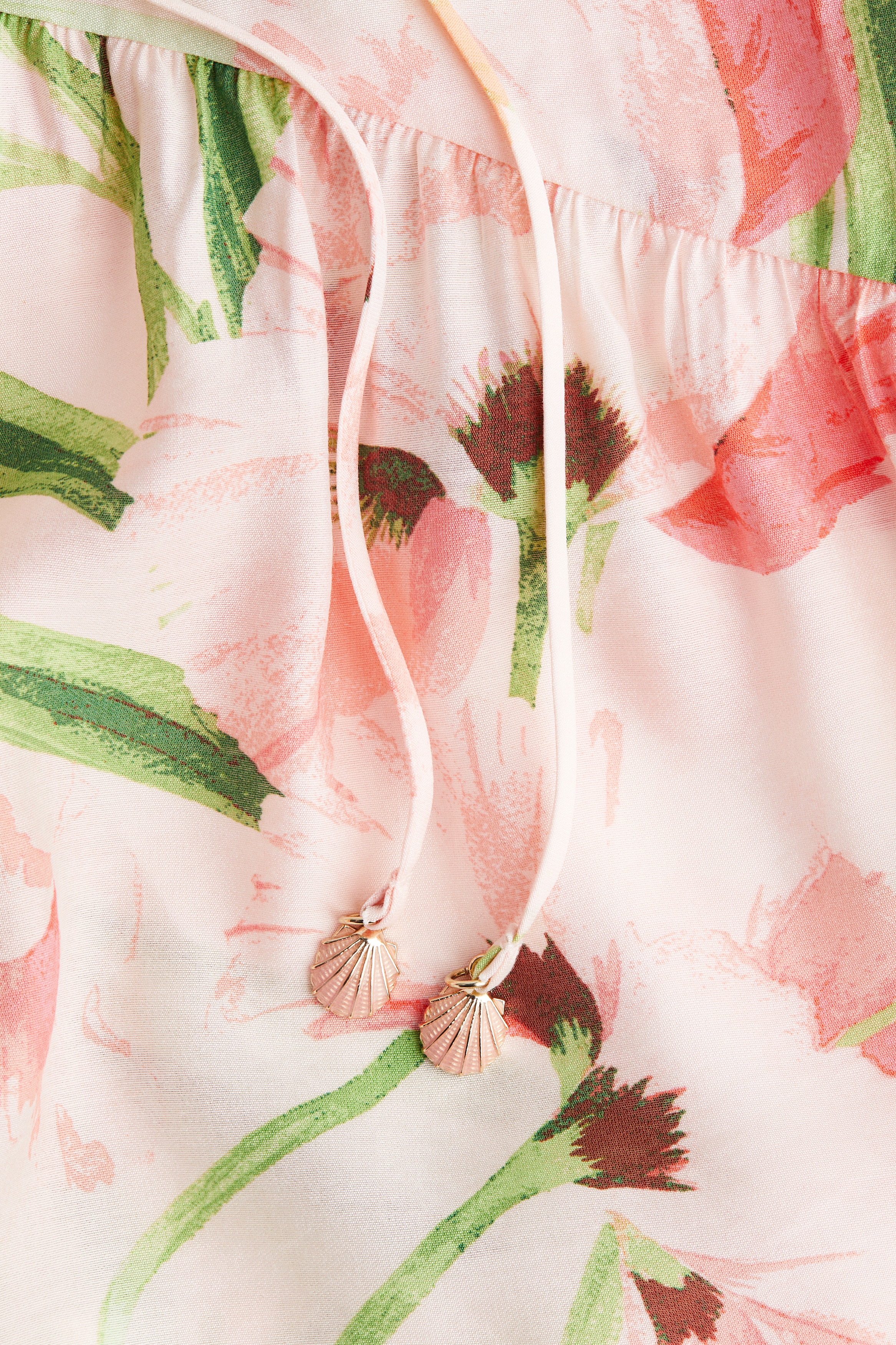 Drawstring-detail dress