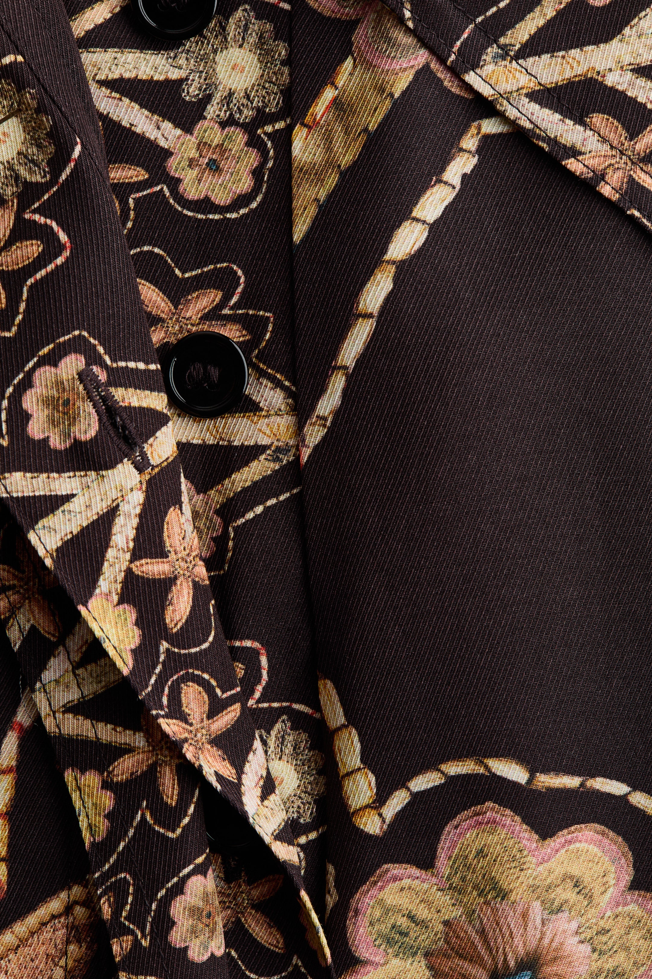 Chemise à enfiler avec imprimé fleuri