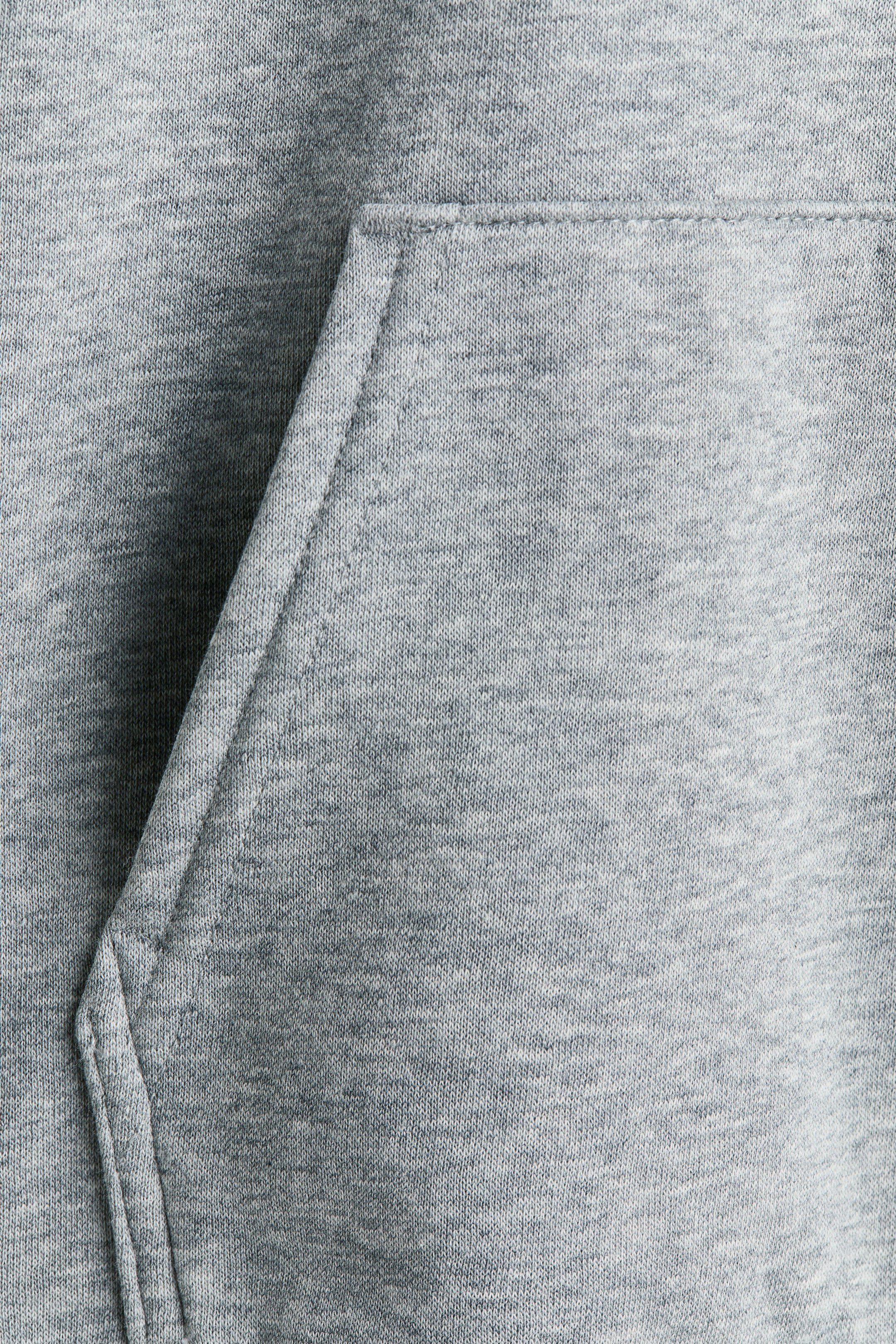 Print-Motif Brushed-Inside Hoodie