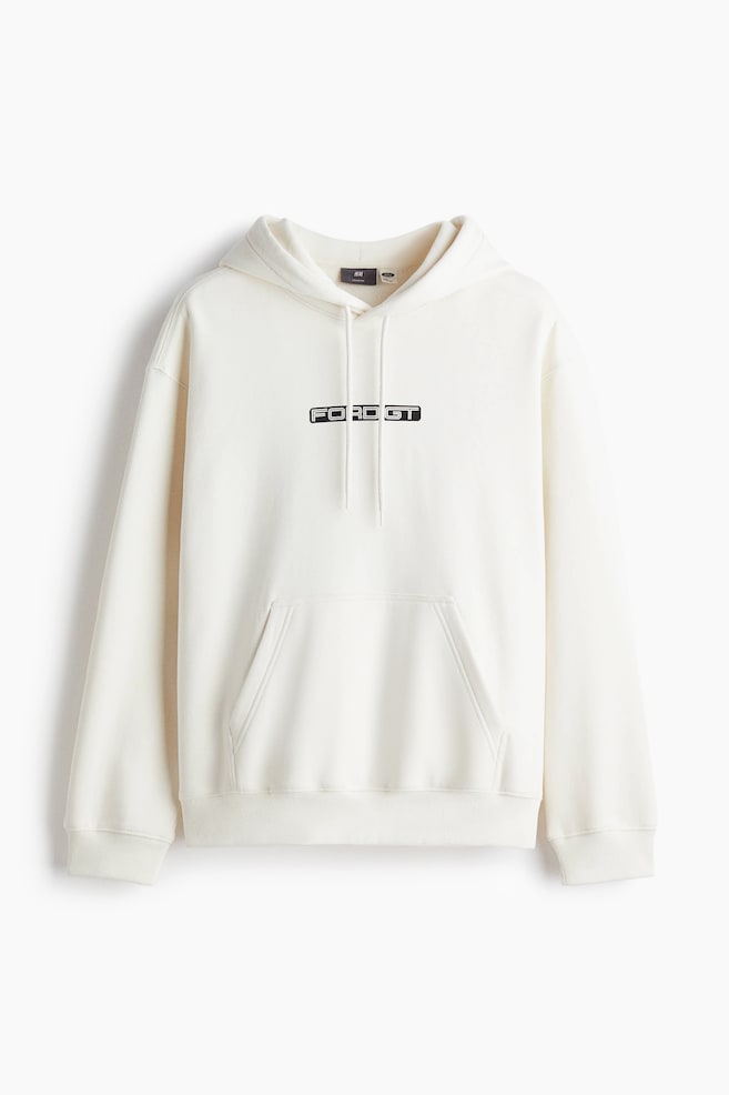 Loose Fit Printed hoodie - White/Ford/Black/Nirvana - 1