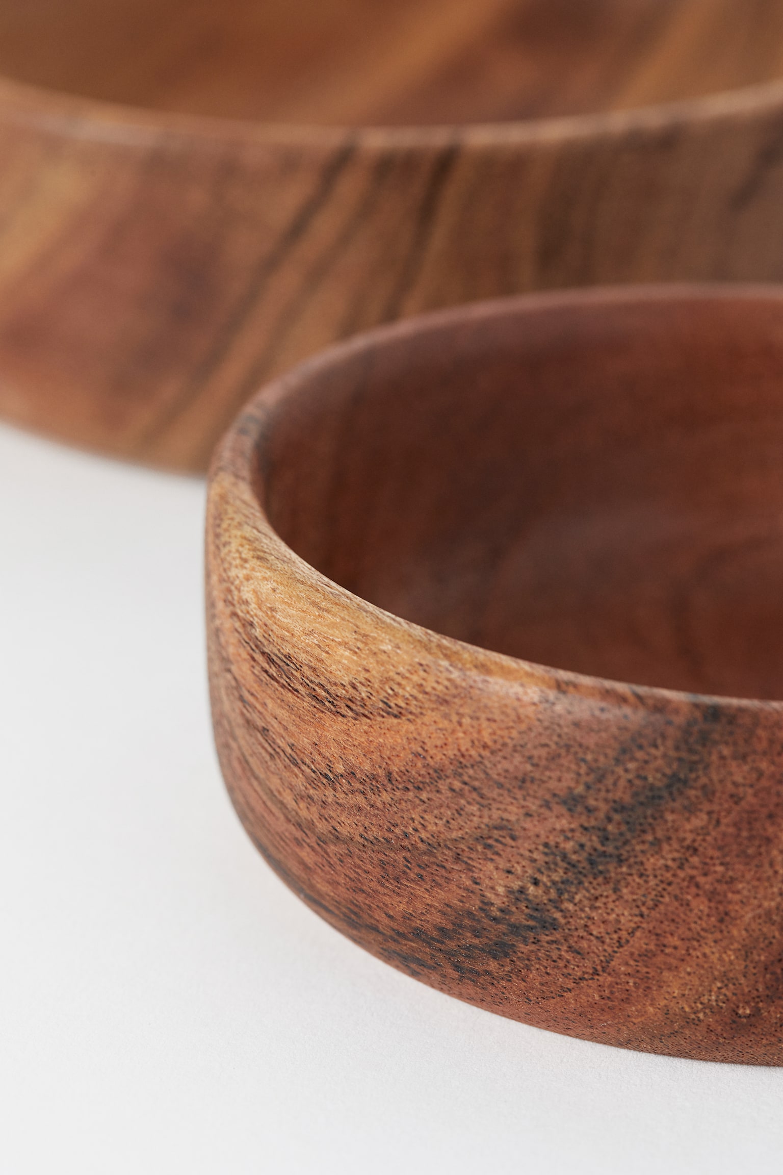 3-pack wooden bowls - Brown/Acacia wood/Black - 3