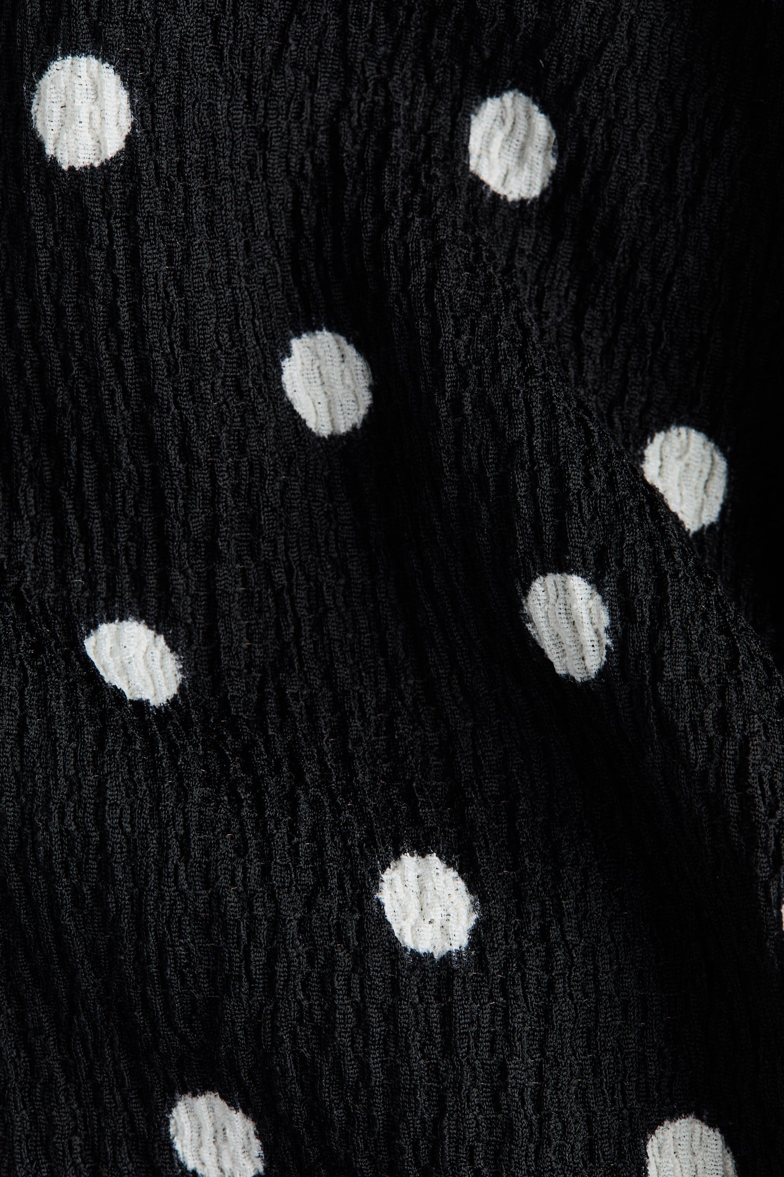 MAMA Crinkled wrap dress - Black/Polka dot/White/Red patterned/Cream/Black patterned - 2