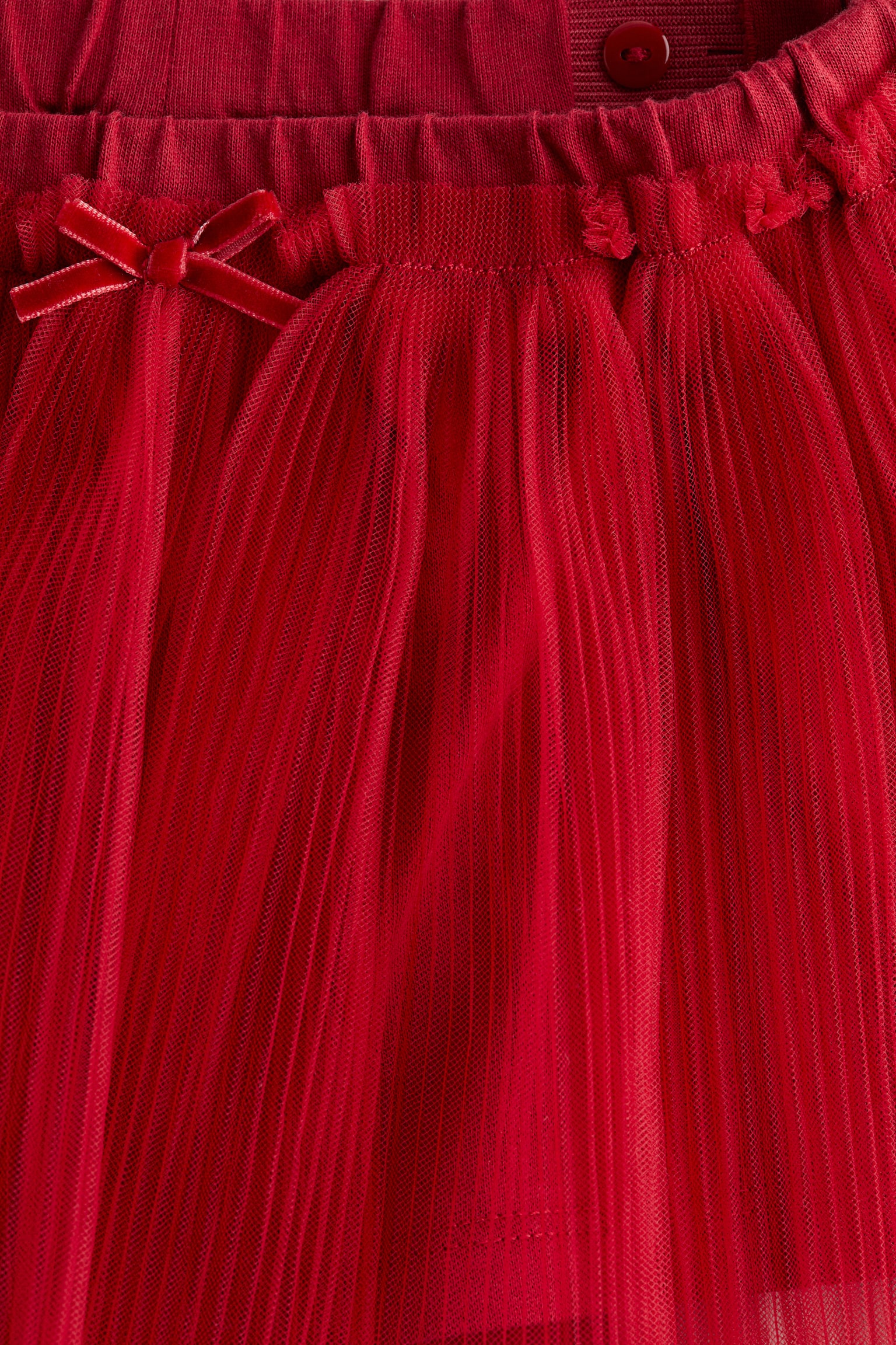 Детская юбка H&M Plissé Tulle, цвет: Красный — фото 2