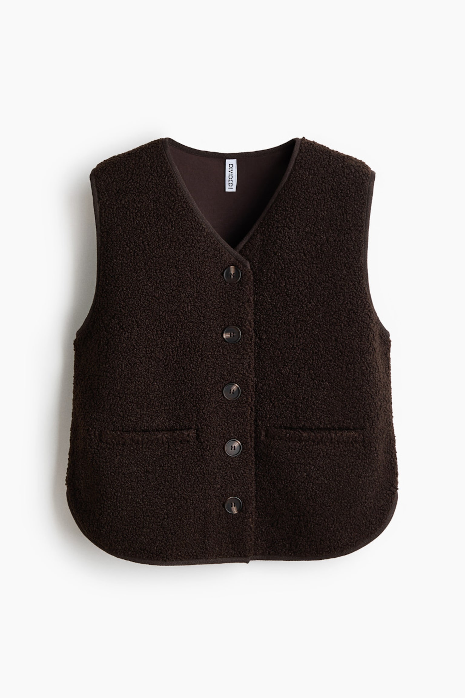 וסט טדי - חום כהה - 2