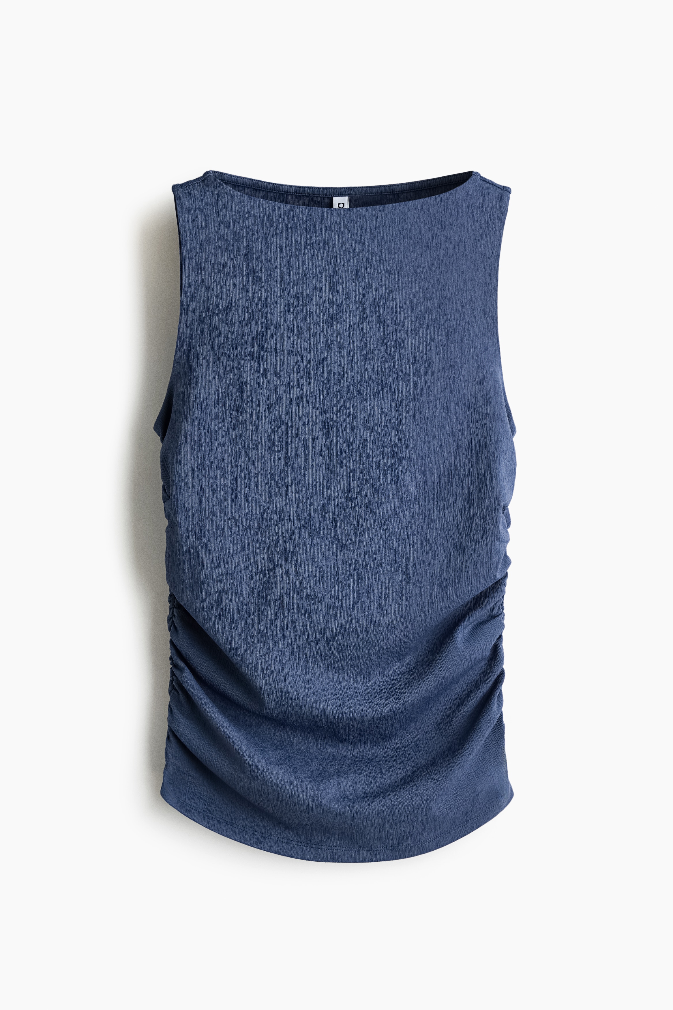 Ruched Jersey Top - Dark blue/Black